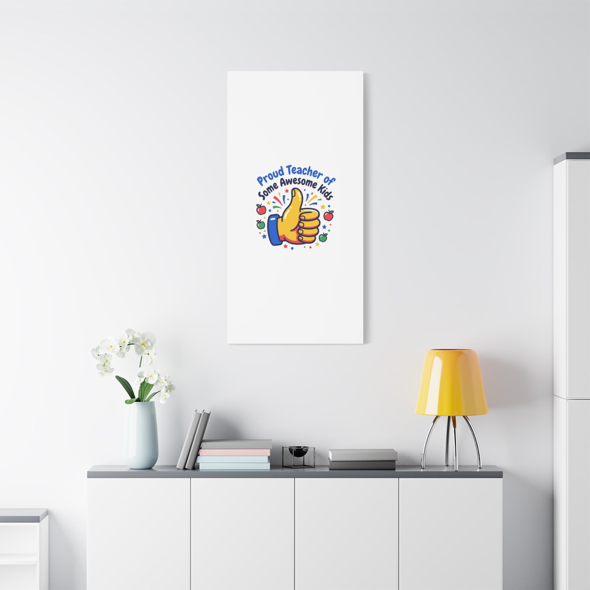 Proud Teacher of Some Awesome Kids Canvas, Teacher Appreciation Gifts | Teacher Life
