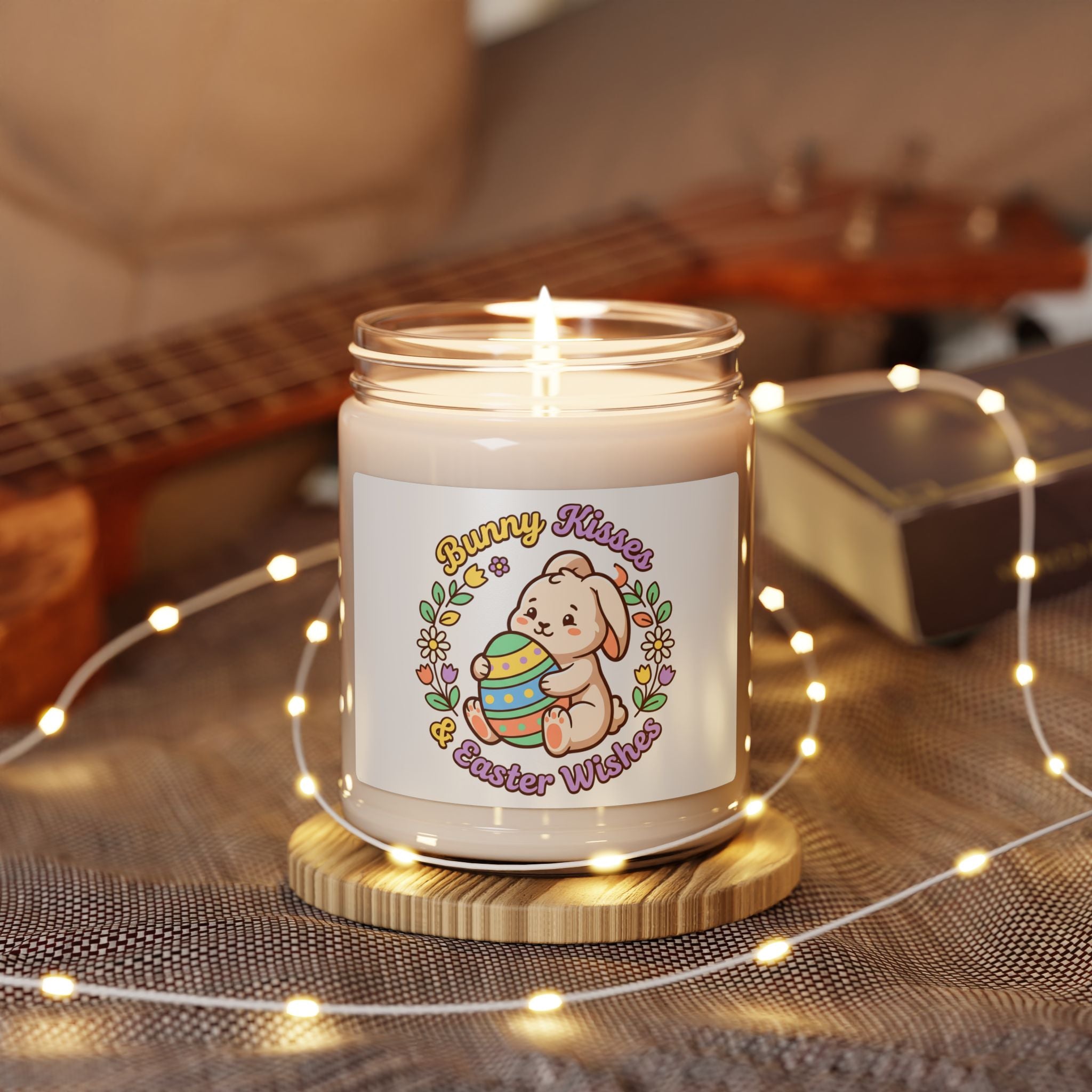 Bunny Kisses Easter Candle, Soy Candle | Pastel Spring, Cottagecore