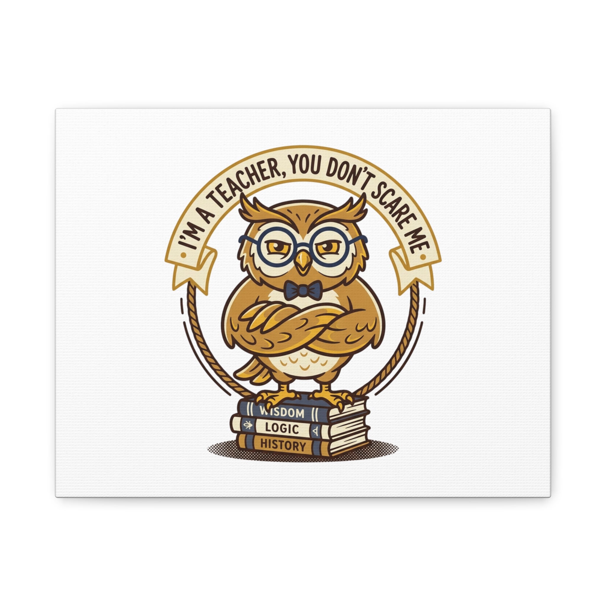 I'm a Teacher You Don't Scare Me Canvas | Teacher Appreciation Gifts, Teacher Life