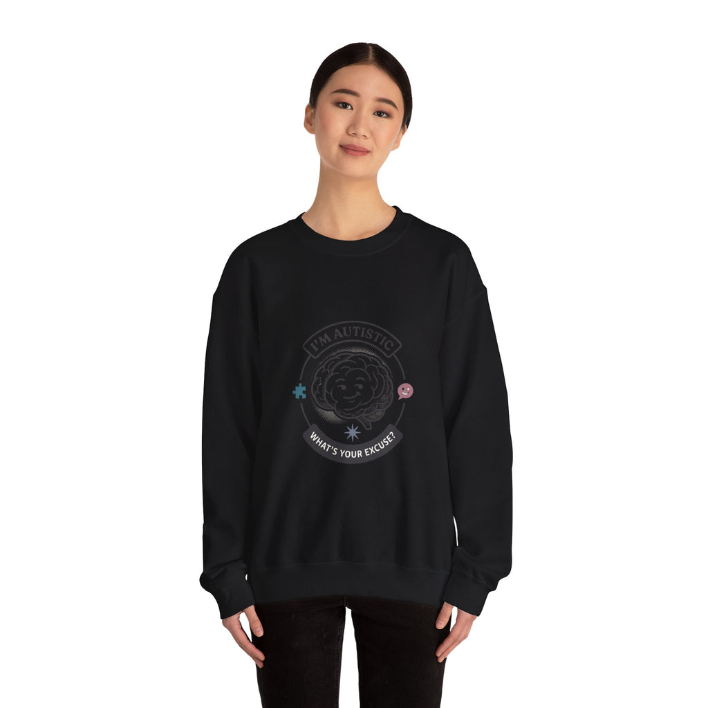 I'm Autistic Crewneck Sweatshirt | Autism Acceptance, Autistic Pride