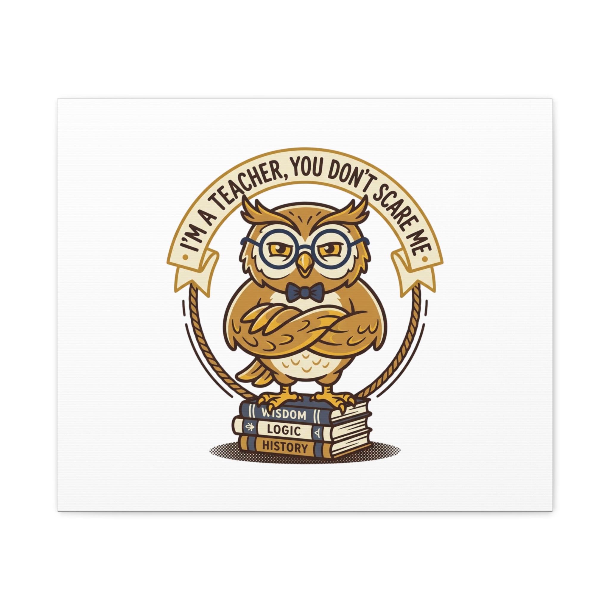 I'm a Teacher You Don't Scare Me Canvas | Teacher Appreciation Gifts, Teacher Life