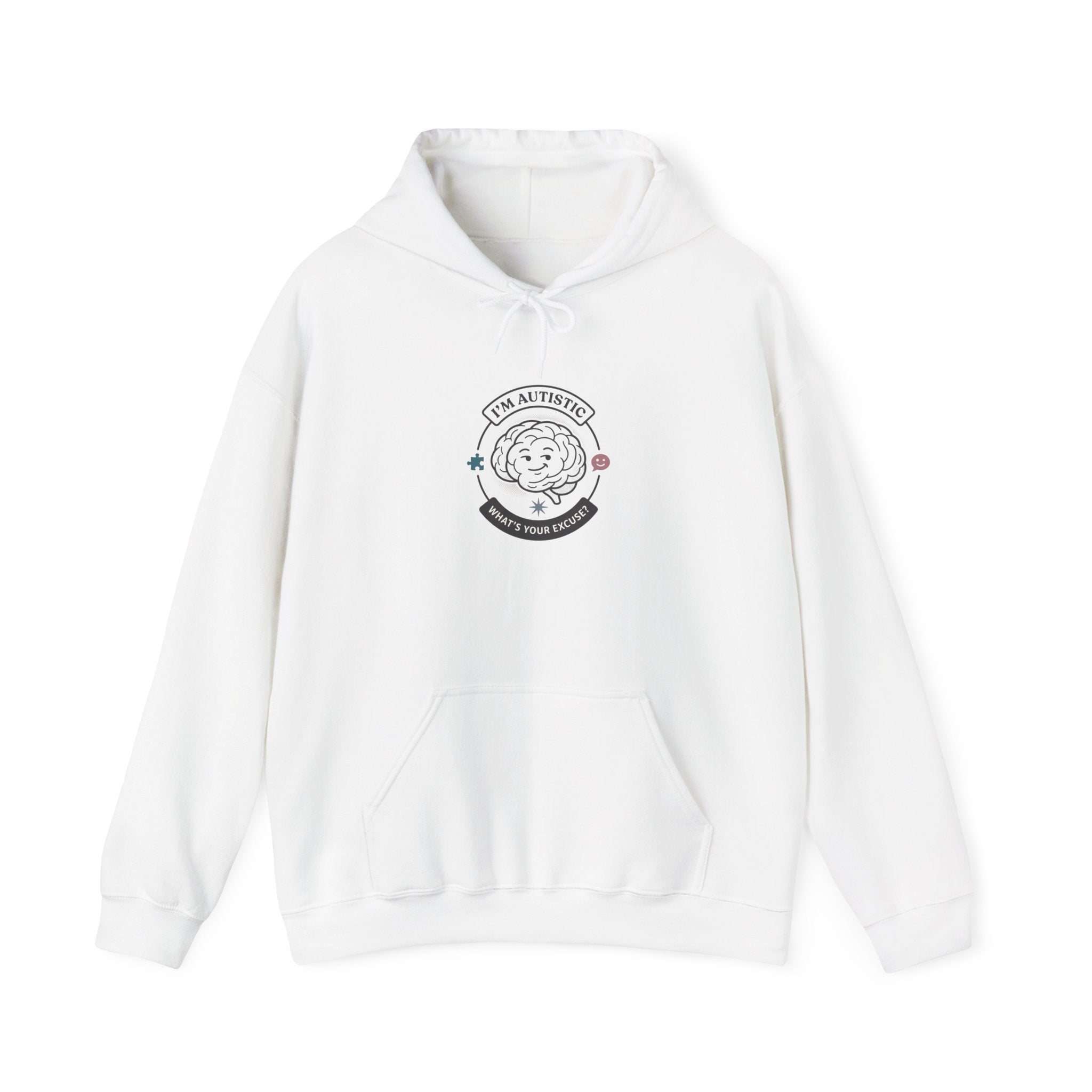 Autistic Pride Patch Hoodie | neurodiversity, autism acceptance
