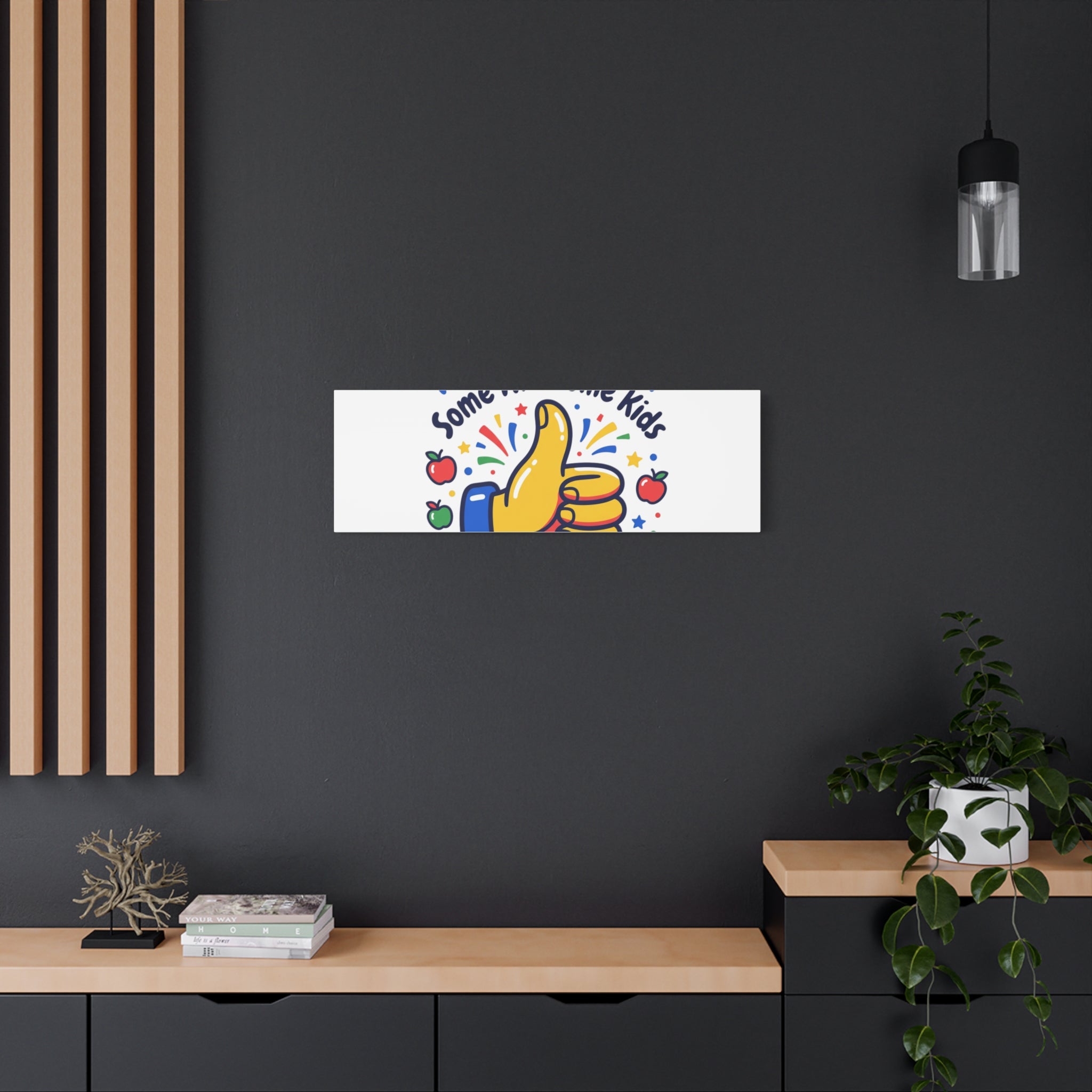 Proud Teacher of Some Awesome Kids Canvas, Teacher Appreciation Gifts | Teacher Life