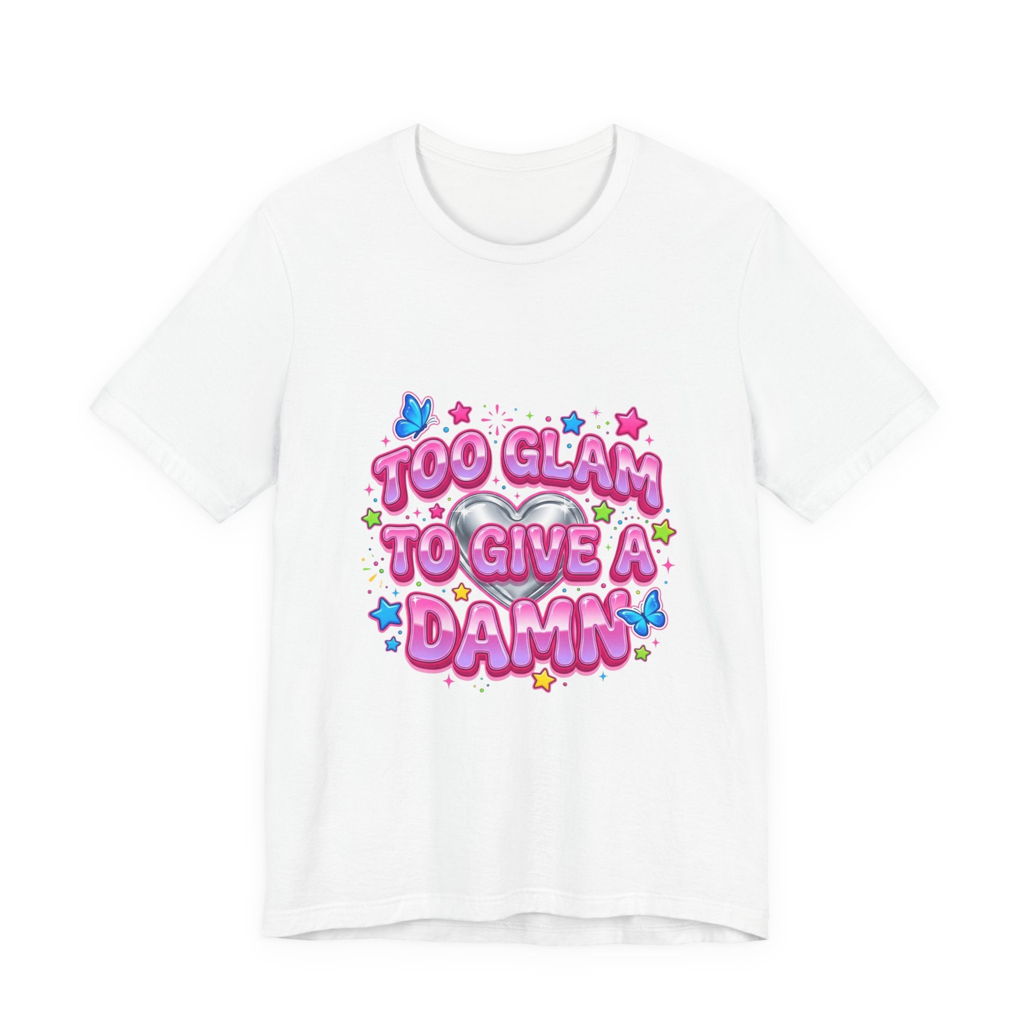 Too Glam To Give A Damn Tee | Y2K shirt, 2000s aesthetic