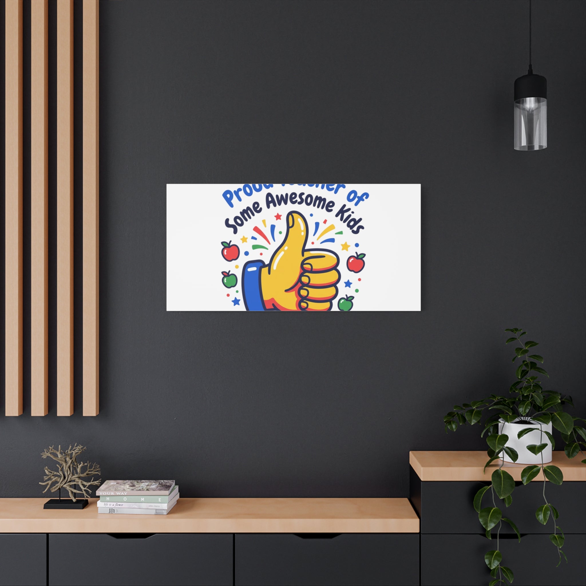 Proud Teacher of Some Awesome Kids Canvas, Teacher Appreciation Gifts | Teacher Life