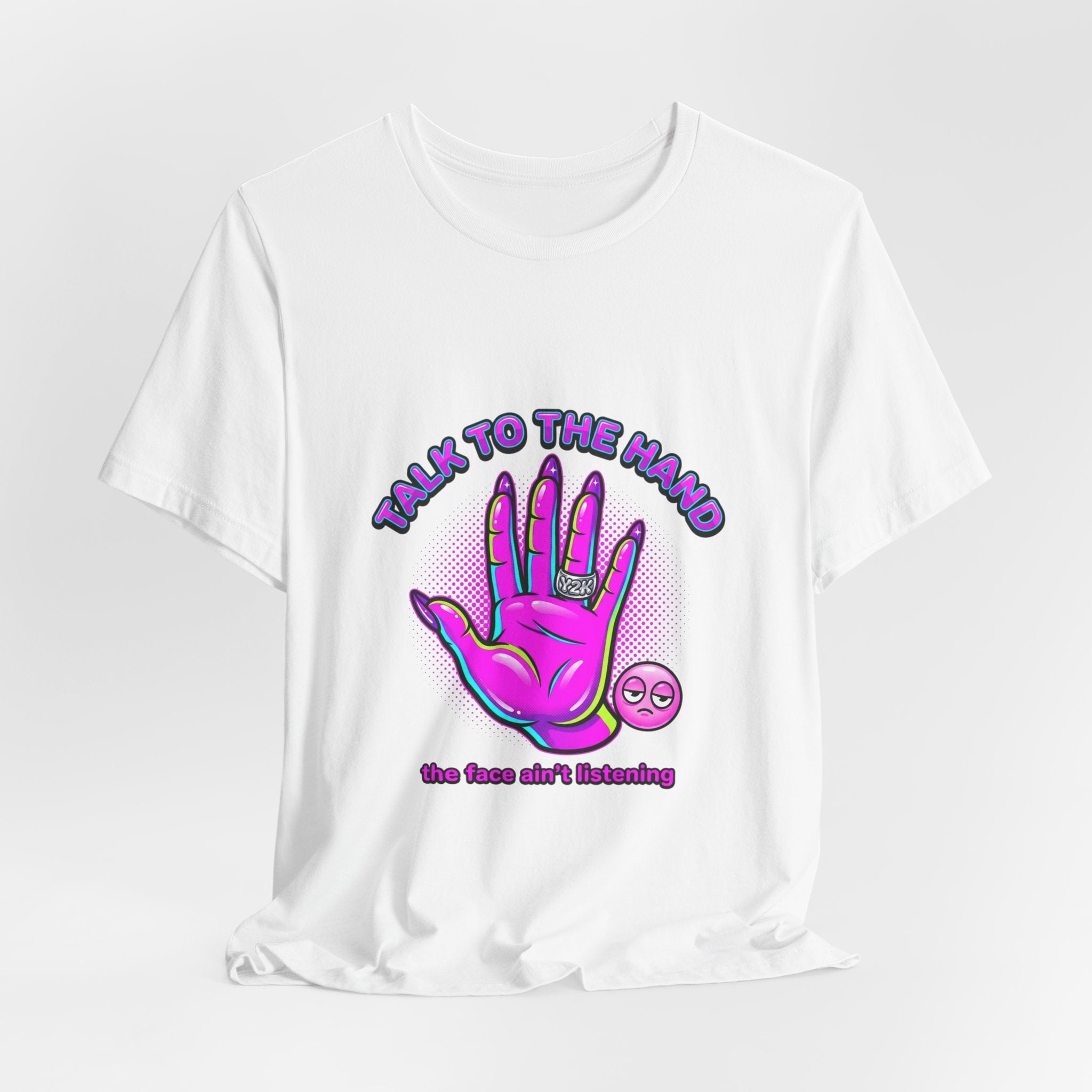 Talk To The Hand graphic tee | Y2K aesthetic, retro internet shirt