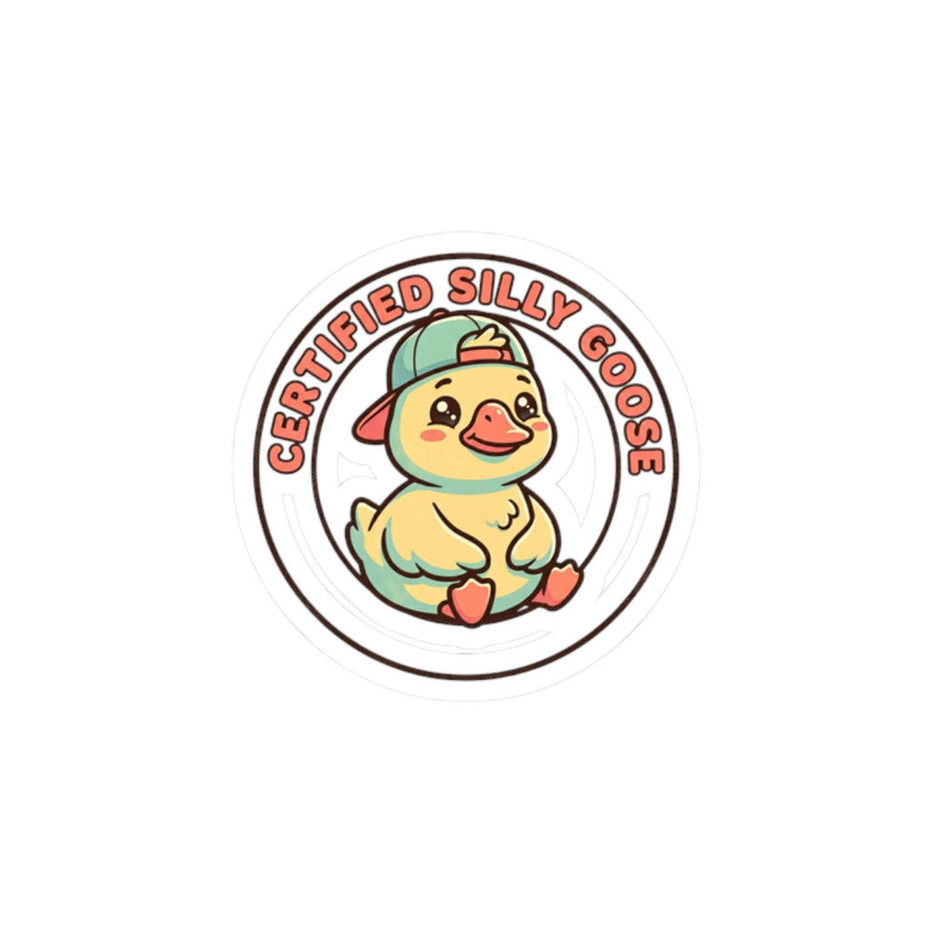 Certified Silly Goose Sticker | wholesome meme, cute animal pun