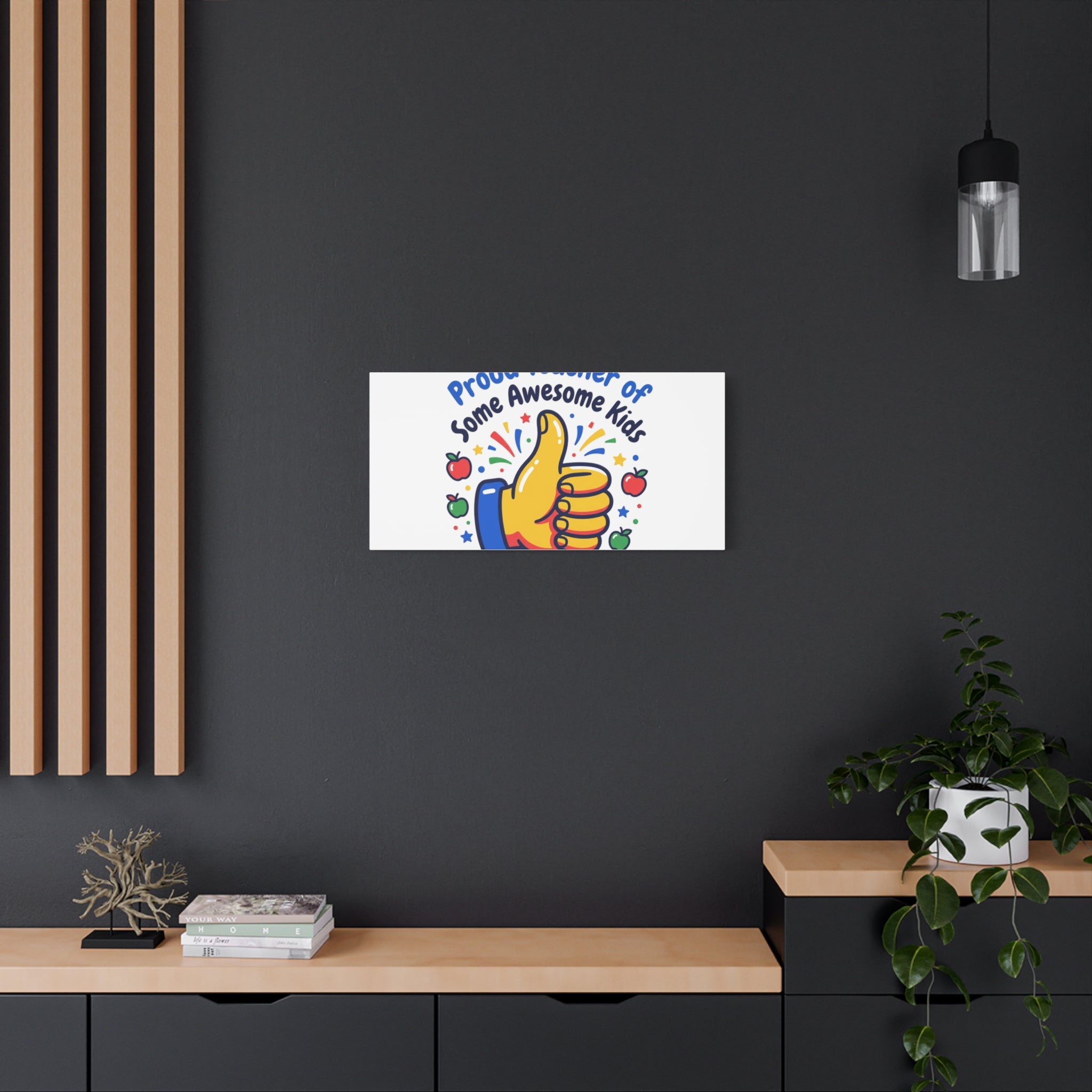 Proud Teacher of Some Awesome Kids Canvas, Teacher Appreciation Gifts | Teacher Life