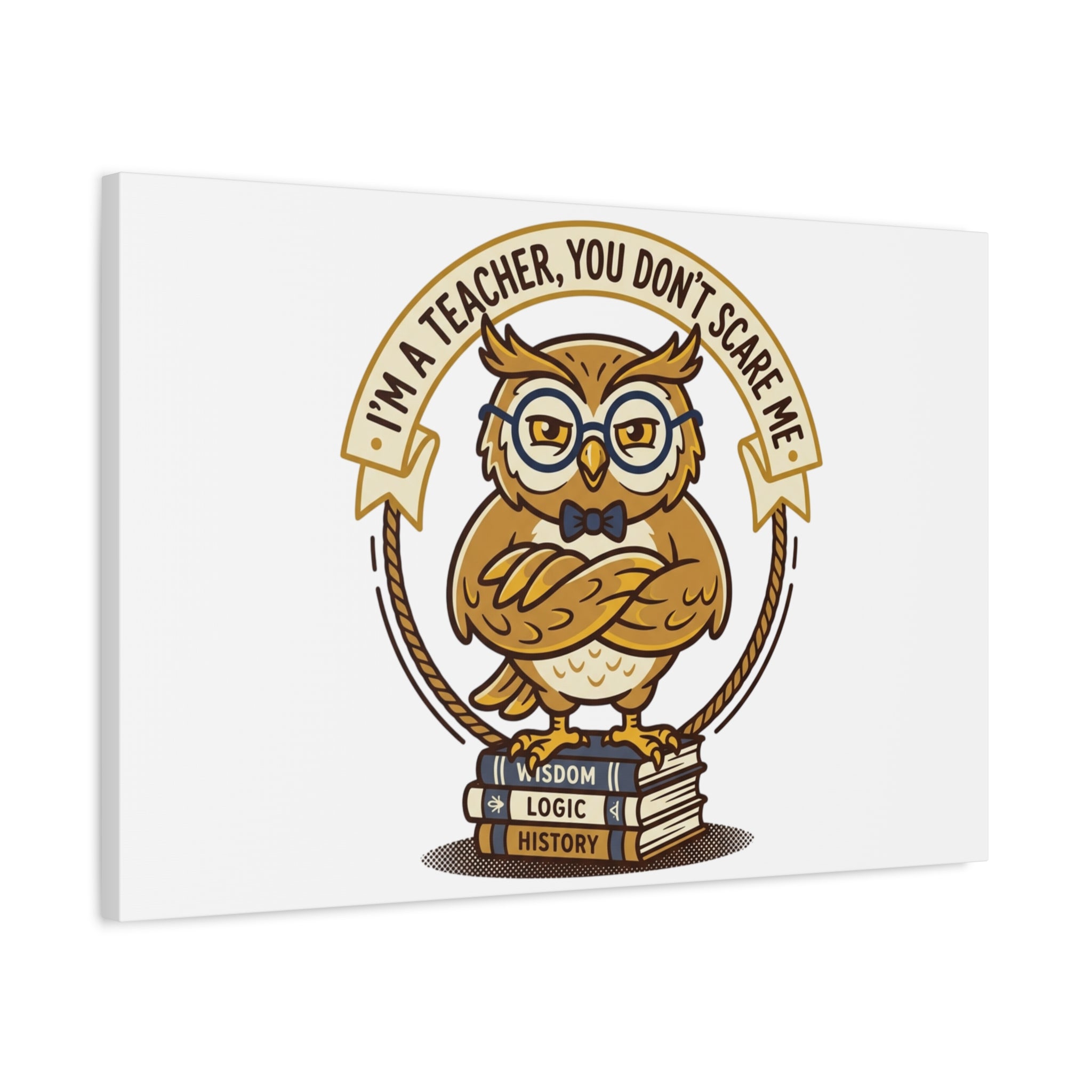 I'm a Teacher You Don't Scare Me Canvas | Teacher Appreciation Gifts, Teacher Life