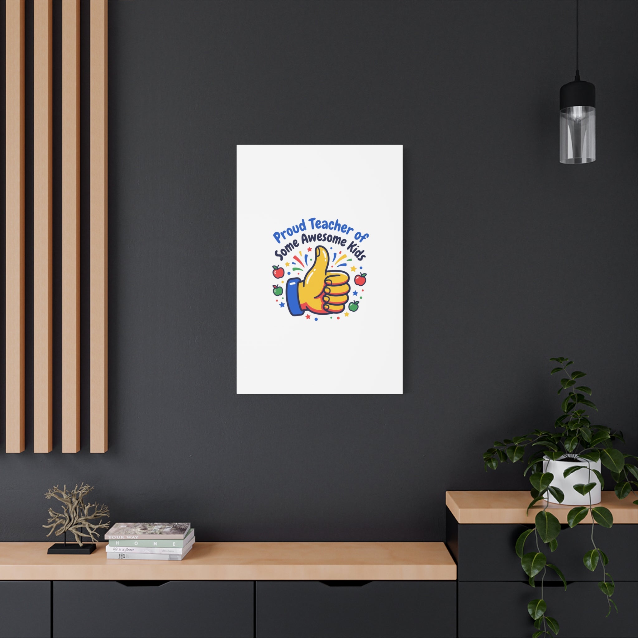 Proud Teacher of Some Awesome Kids Canvas, Teacher Appreciation Gifts | Teacher Life