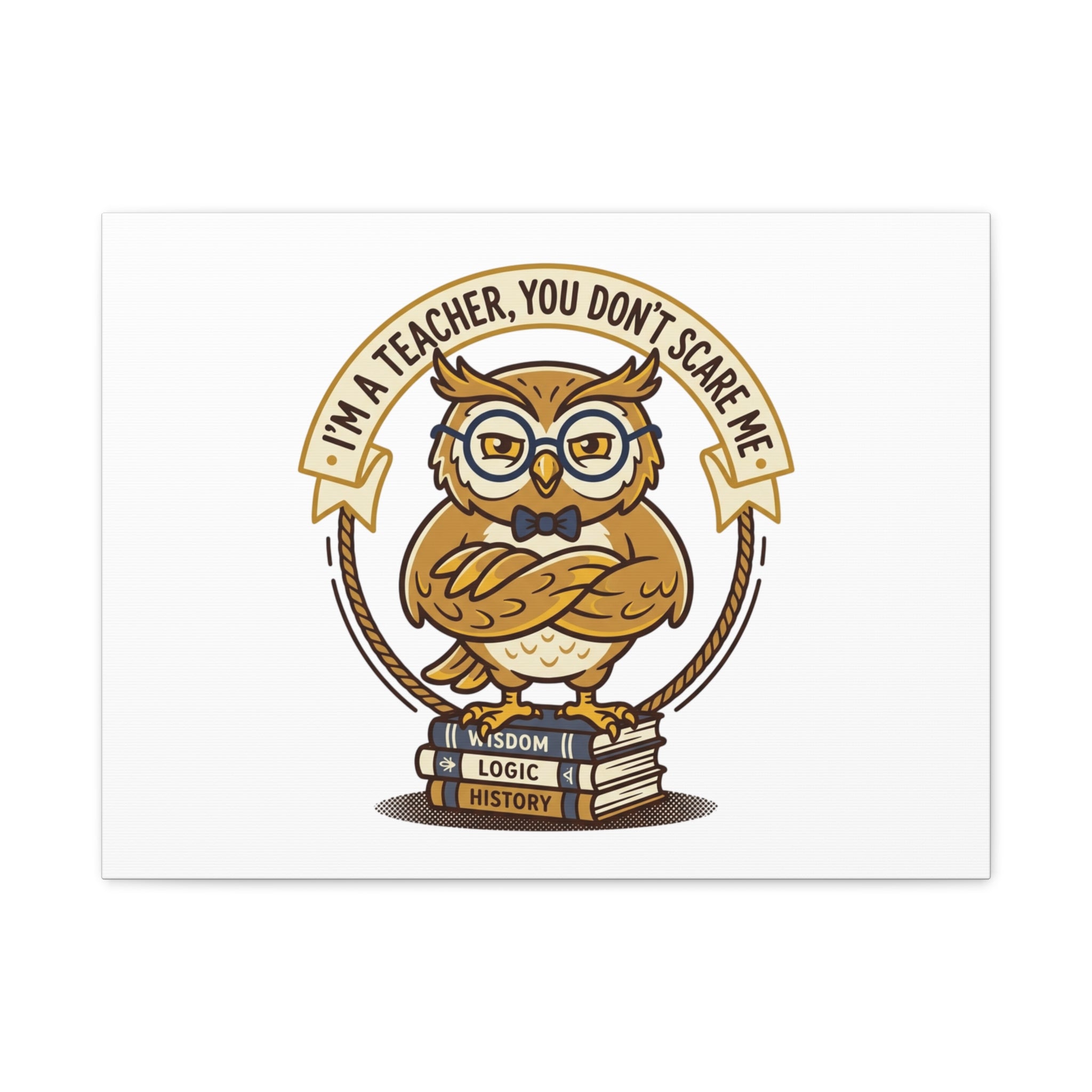 I'm a Teacher You Don't Scare Me Canvas | Teacher Appreciation Gifts, Teacher Life