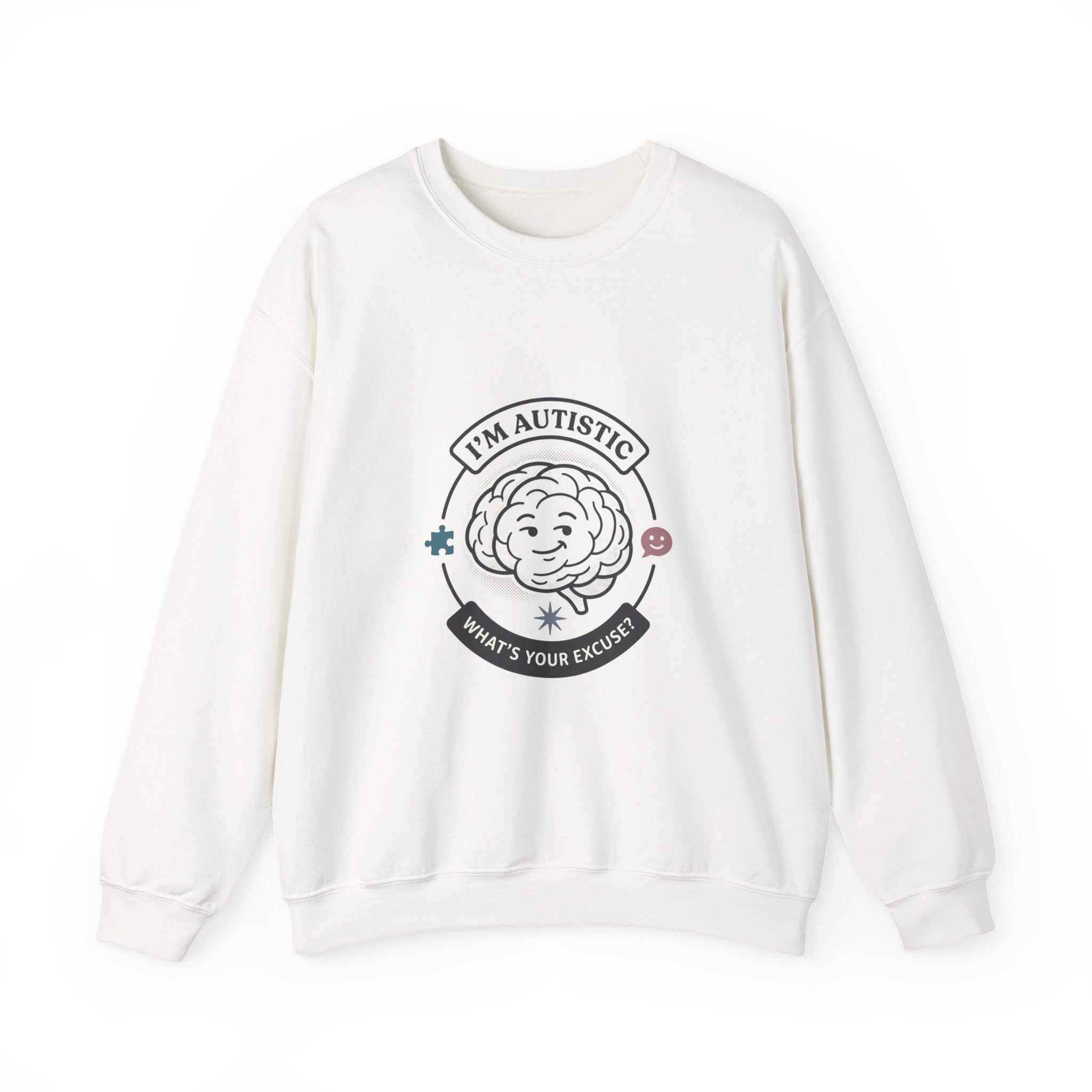 I'm Autistic Crewneck Sweatshirt | Autism Acceptance, Autistic Pride