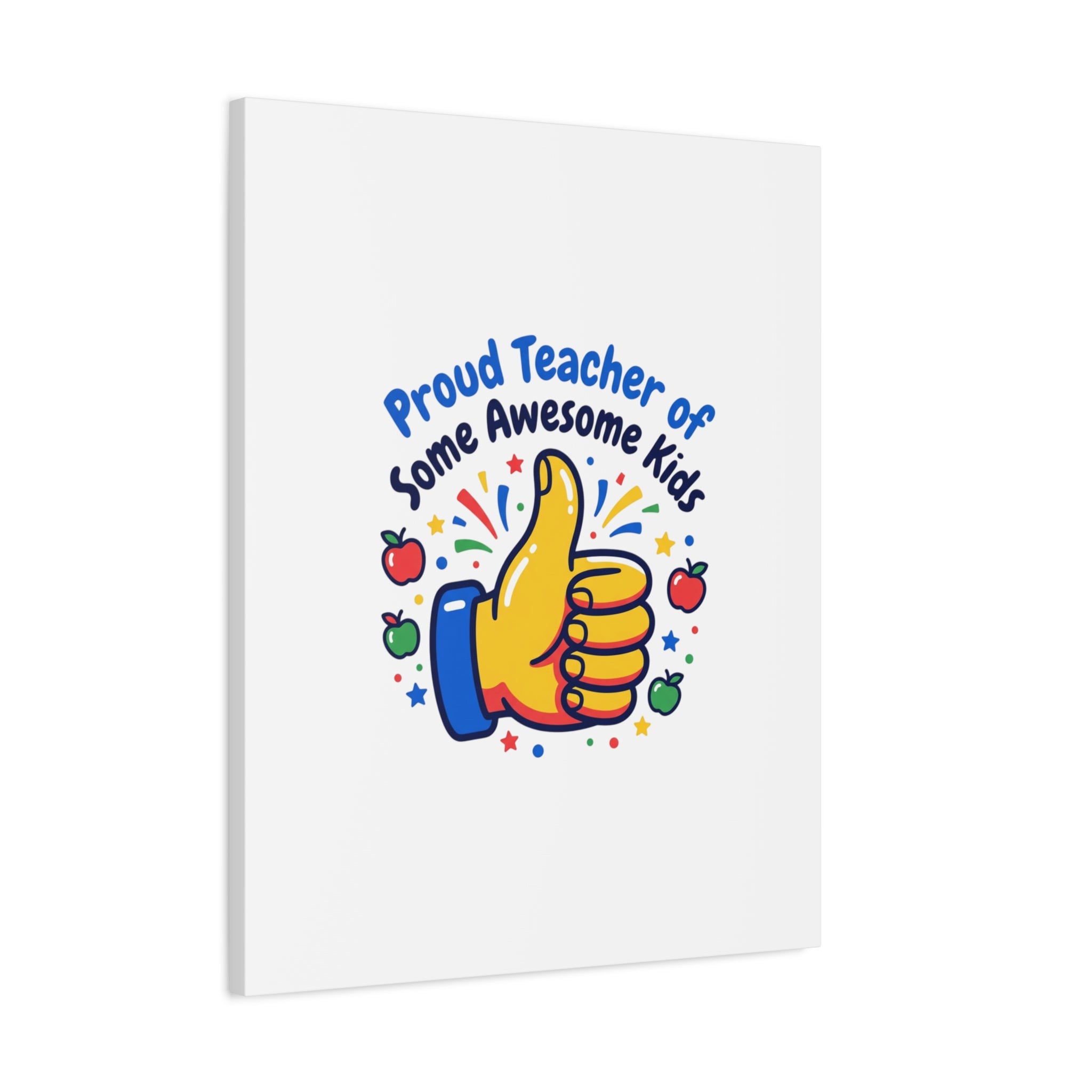 Proud Teacher of Some Awesome Kids Canvas, Teacher Appreciation Gifts | Teacher Life
