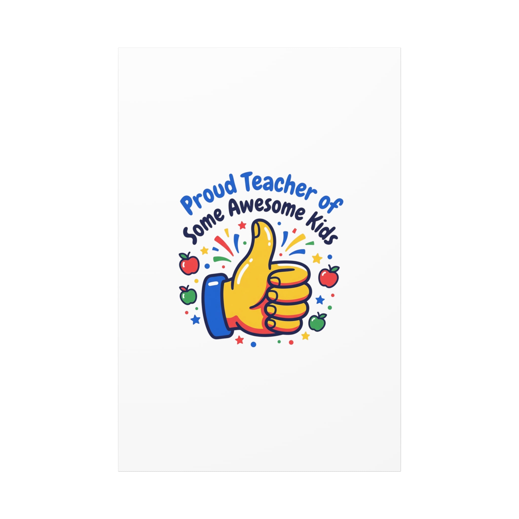 Proud Teacher of Some Awesome Kids Canvas, Teacher Appreciation Gifts | Teacher Life