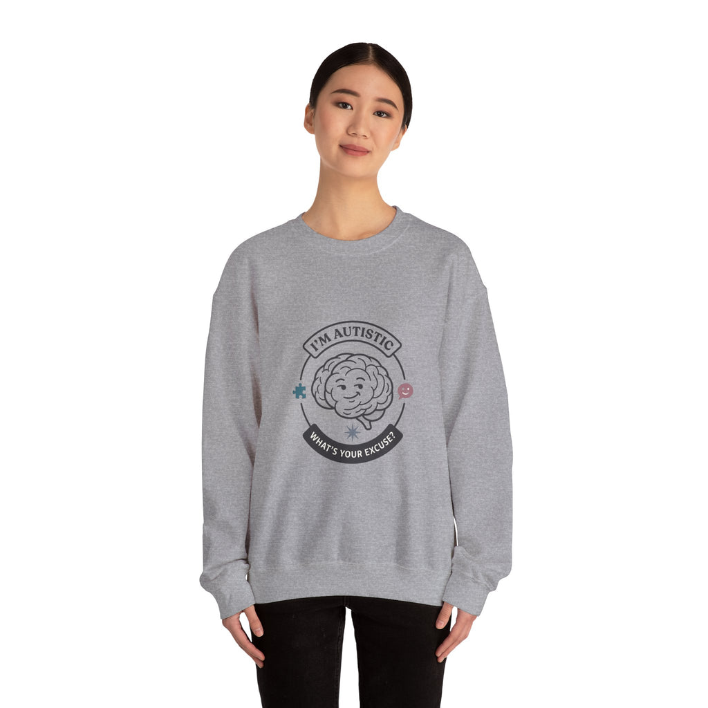 I'm Autistic Crewneck Sweatshirt | Autism Acceptance, Autistic Pride