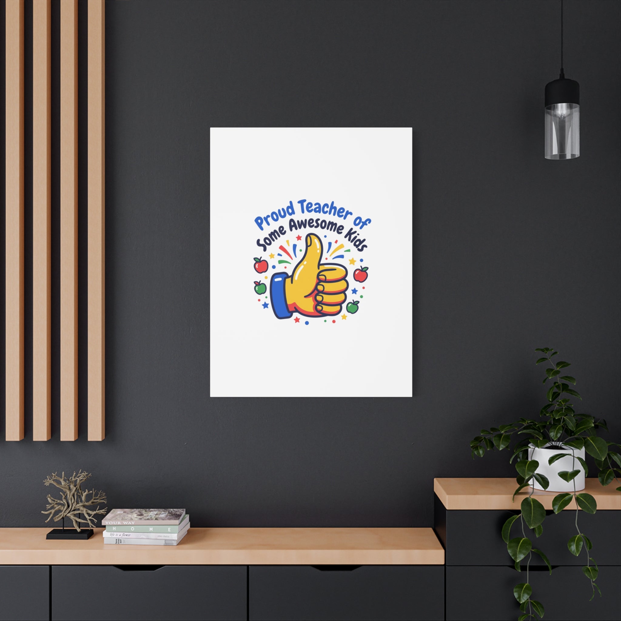 Proud Teacher of Some Awesome Kids Canvas, Teacher Appreciation Gifts | Teacher Life