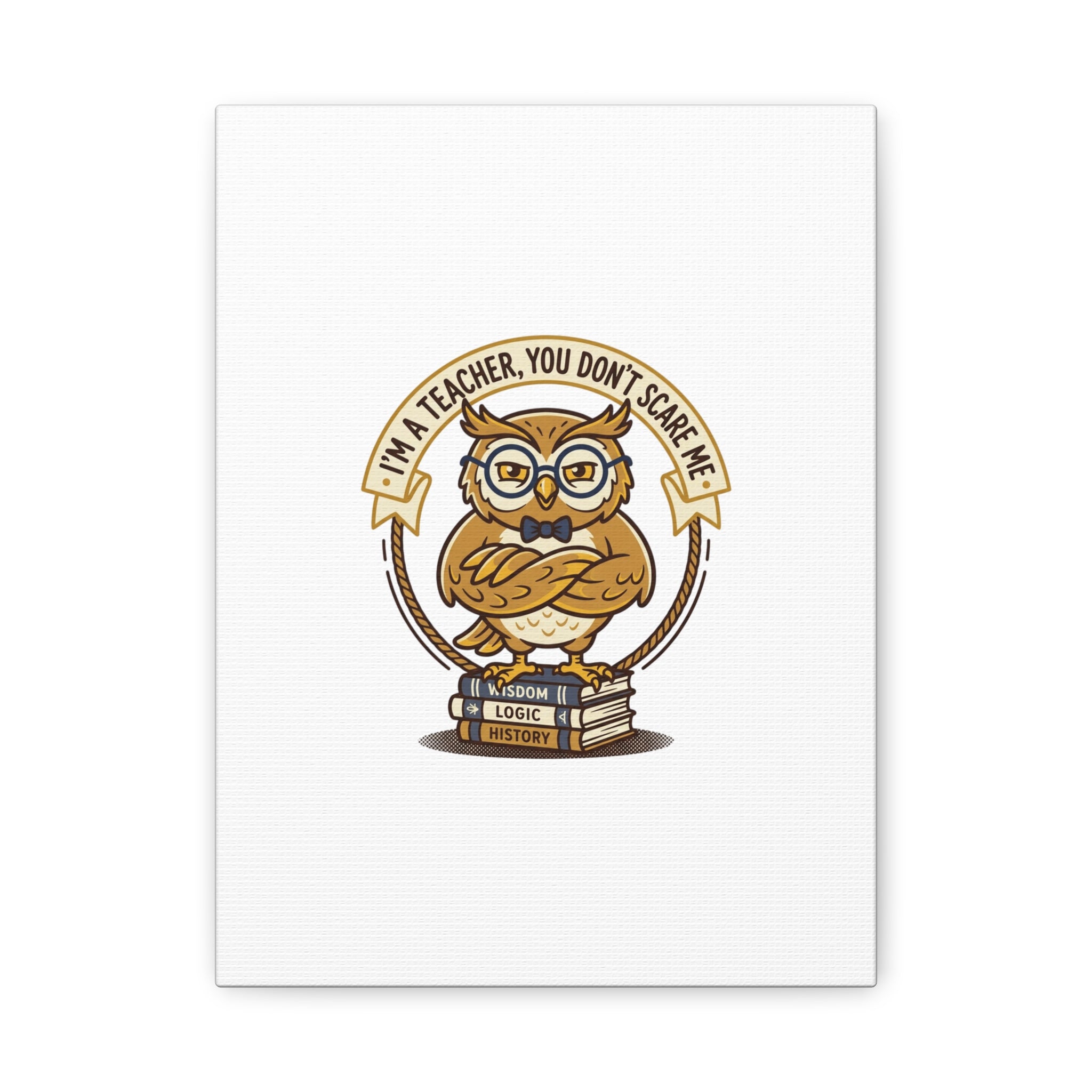 I'm a Teacher You Don't Scare Me Canvas | Teacher Appreciation Gifts, Teacher Life