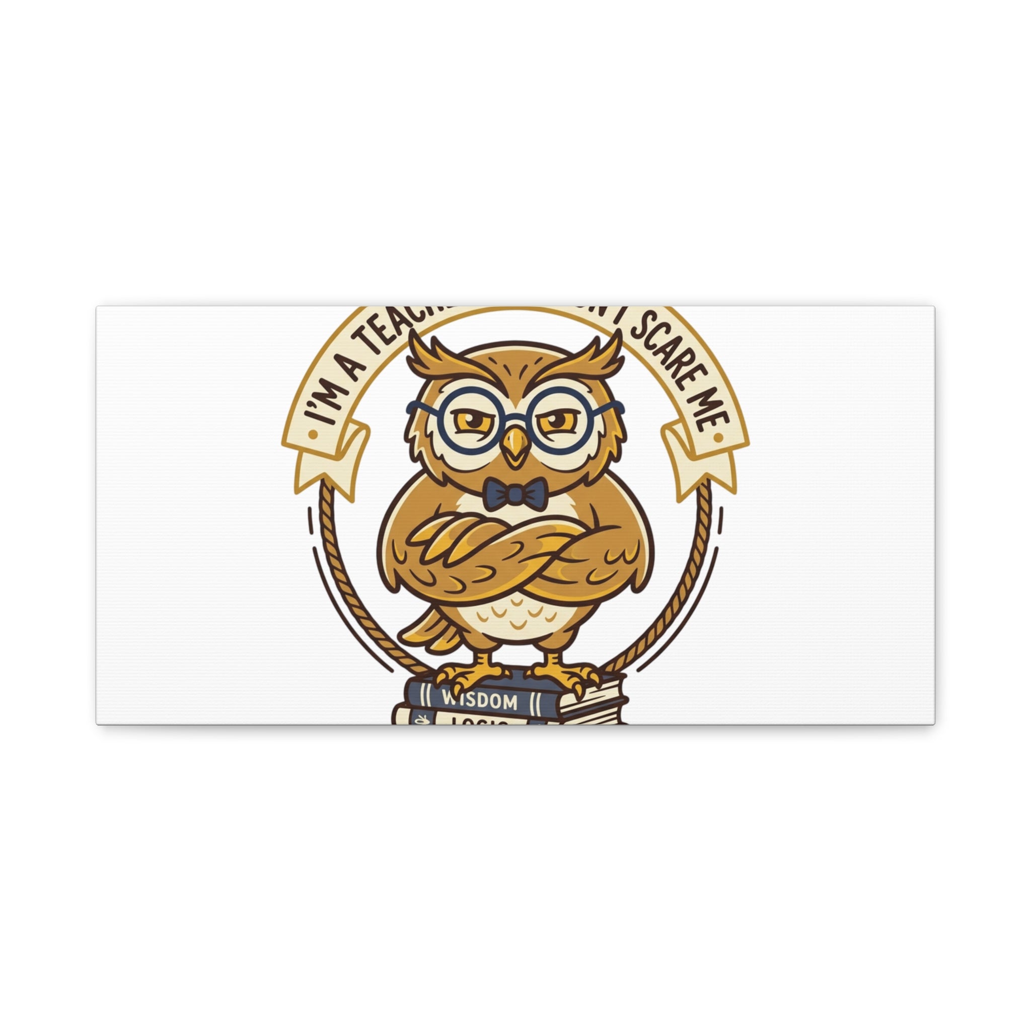 I'm a Teacher You Don't Scare Me Canvas | Teacher Appreciation Gifts, Teacher Life