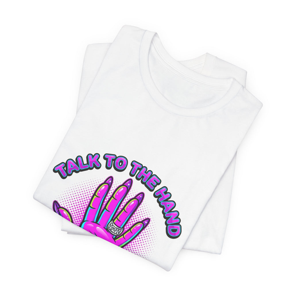 Talk To The Hand graphic tee | Y2K aesthetic, retro internet shirt