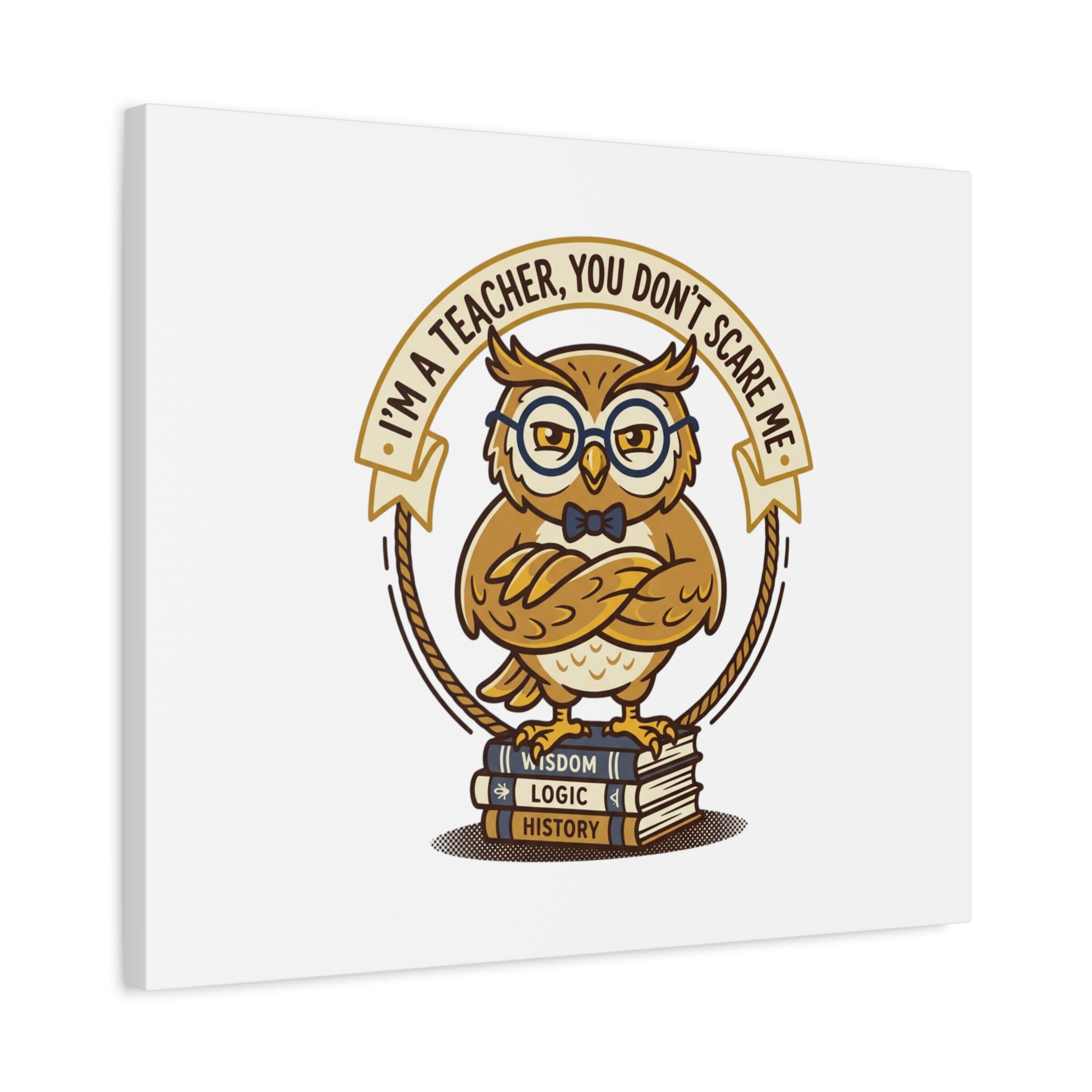 I'm a Teacher You Don't Scare Me Canvas | Teacher Appreciation Gifts, Teacher Life