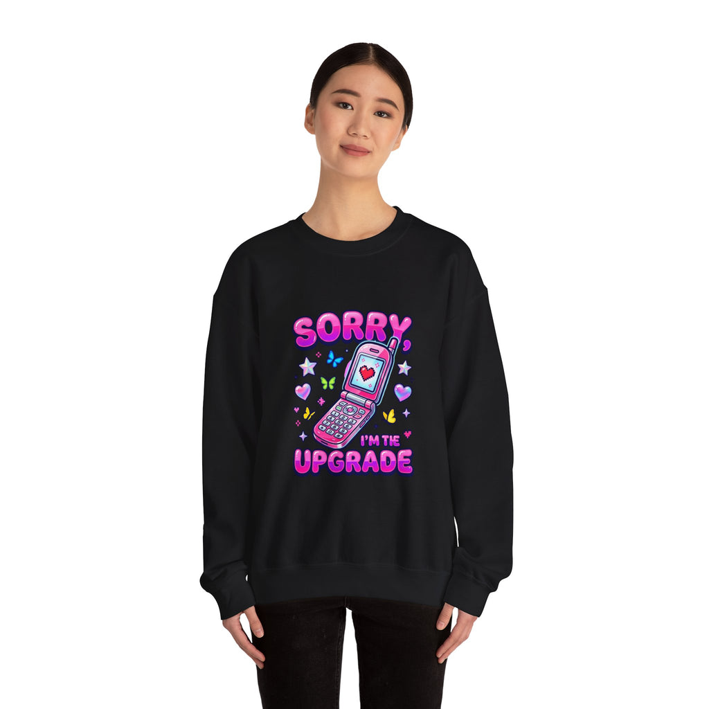 Sorry I'm the Upgrade Sweatshirt | Y2K aesthetic, retro phone graphic