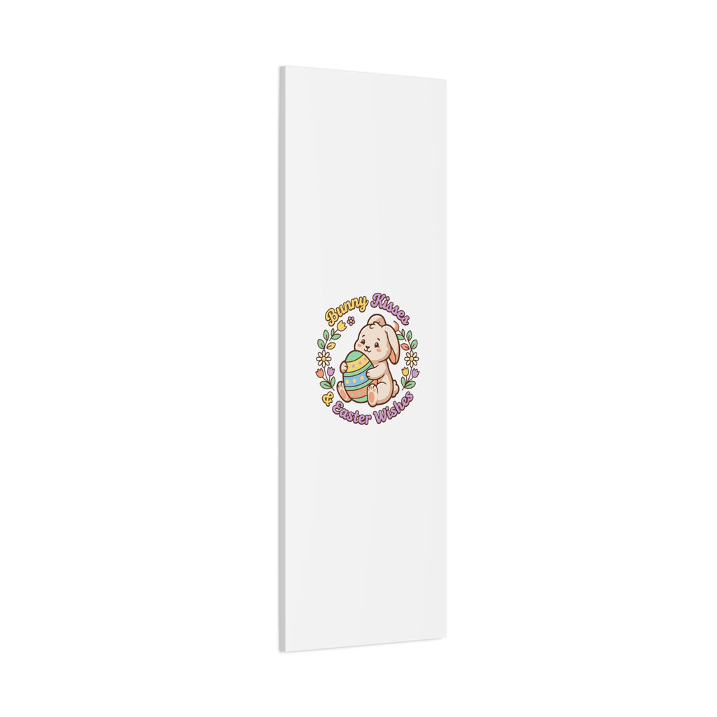 Bunny Kisses Easter Wishes Canvas | Easter Bunny Aesthetic, Pastel Spring