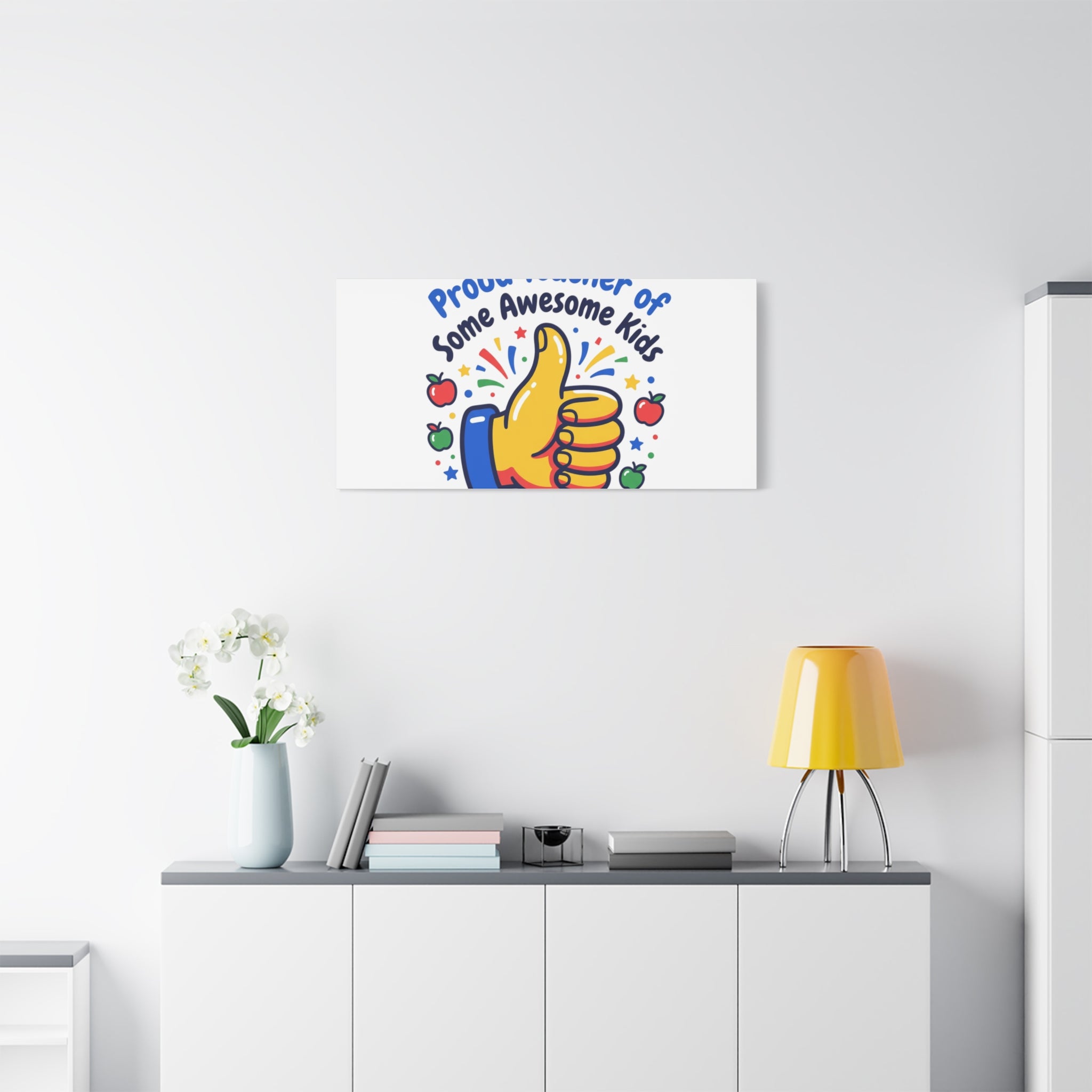 Proud Teacher of Some Awesome Kids Canvas, Teacher Appreciation Gifts | Teacher Life