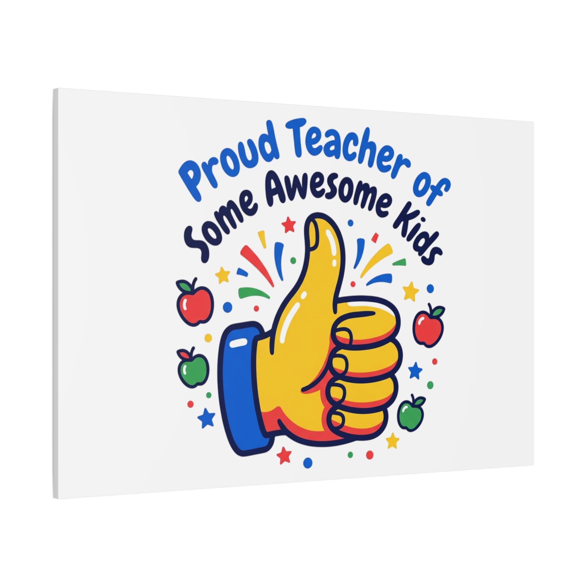 Proud Teacher of Some Awesome Kids Canvas, Teacher Appreciation Gifts | Teacher Life