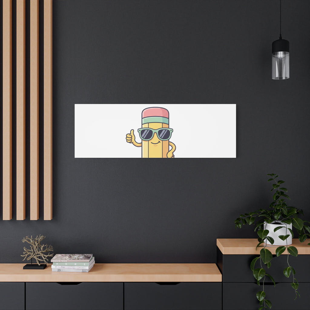 Keep Calm and Teach On Pencil Canvas, Teacher Appreciation, Teacher Life