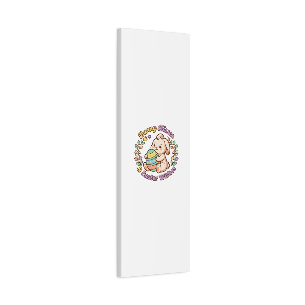 Bunny Kisses Easter Wishes Canvas | Easter Bunny Aesthetic, Pastel Spring