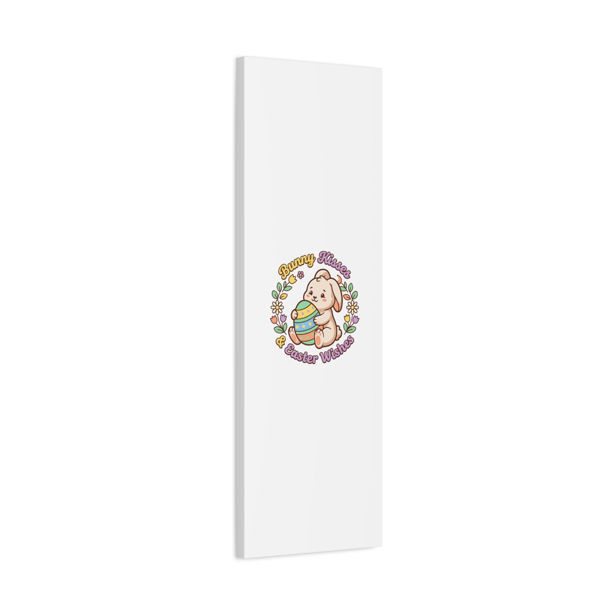 Bunny Kisses Easter Wishes Canvas | Easter Bunny Aesthetic, Pastel Spring