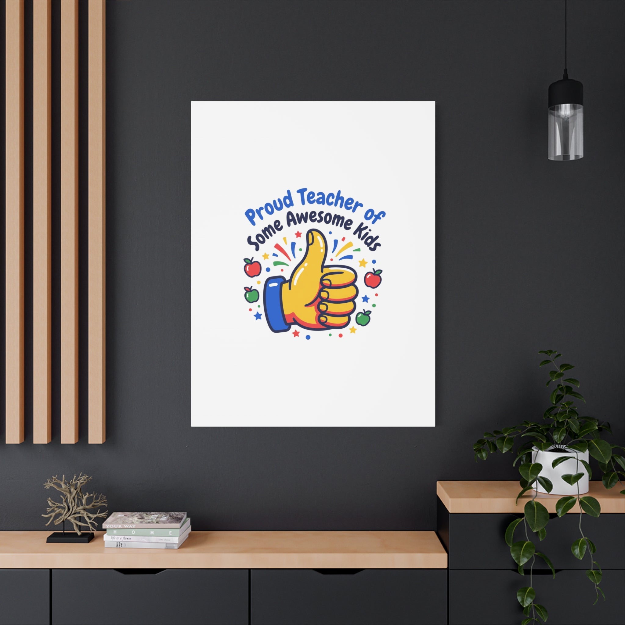 Proud Teacher of Some Awesome Kids Canvas, Teacher Appreciation Gifts | Teacher Life