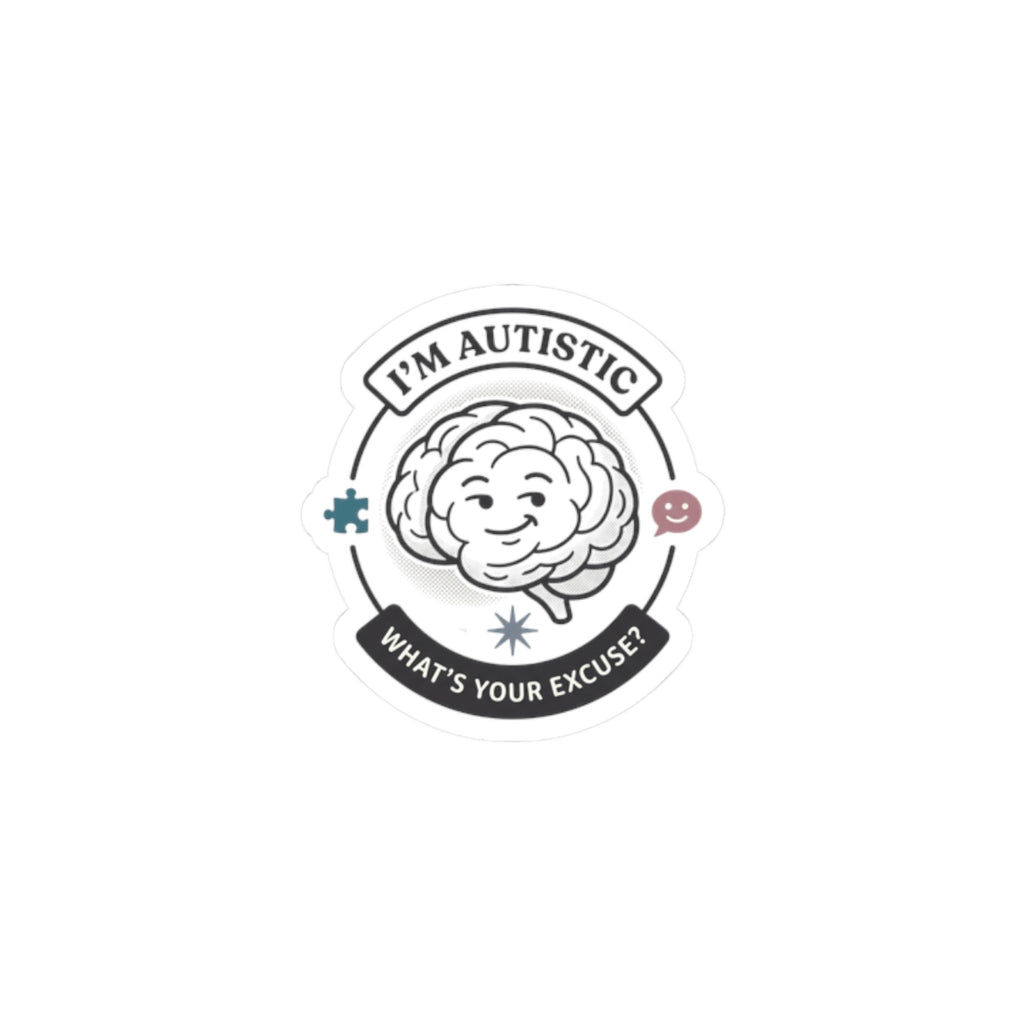 I'm Autistic sticker, Kiss-Cut Sticker | autistic pride, neurodiversity acceptance
