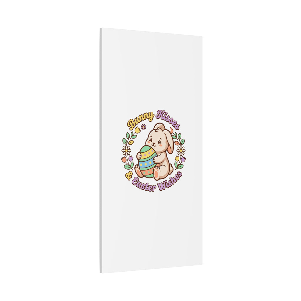 Bunny Kisses Easter Wishes Canvas | Easter Bunny Aesthetic, Pastel Spring