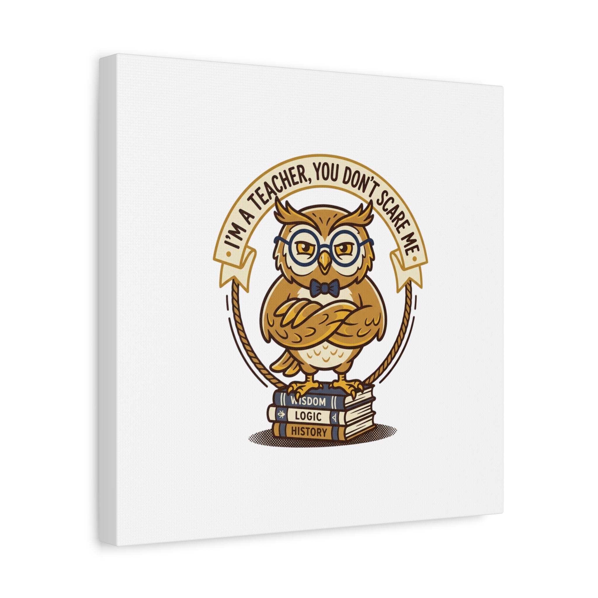 I'm a Teacher You Don't Scare Me Canvas | Teacher Appreciation Gifts, Teacher Life