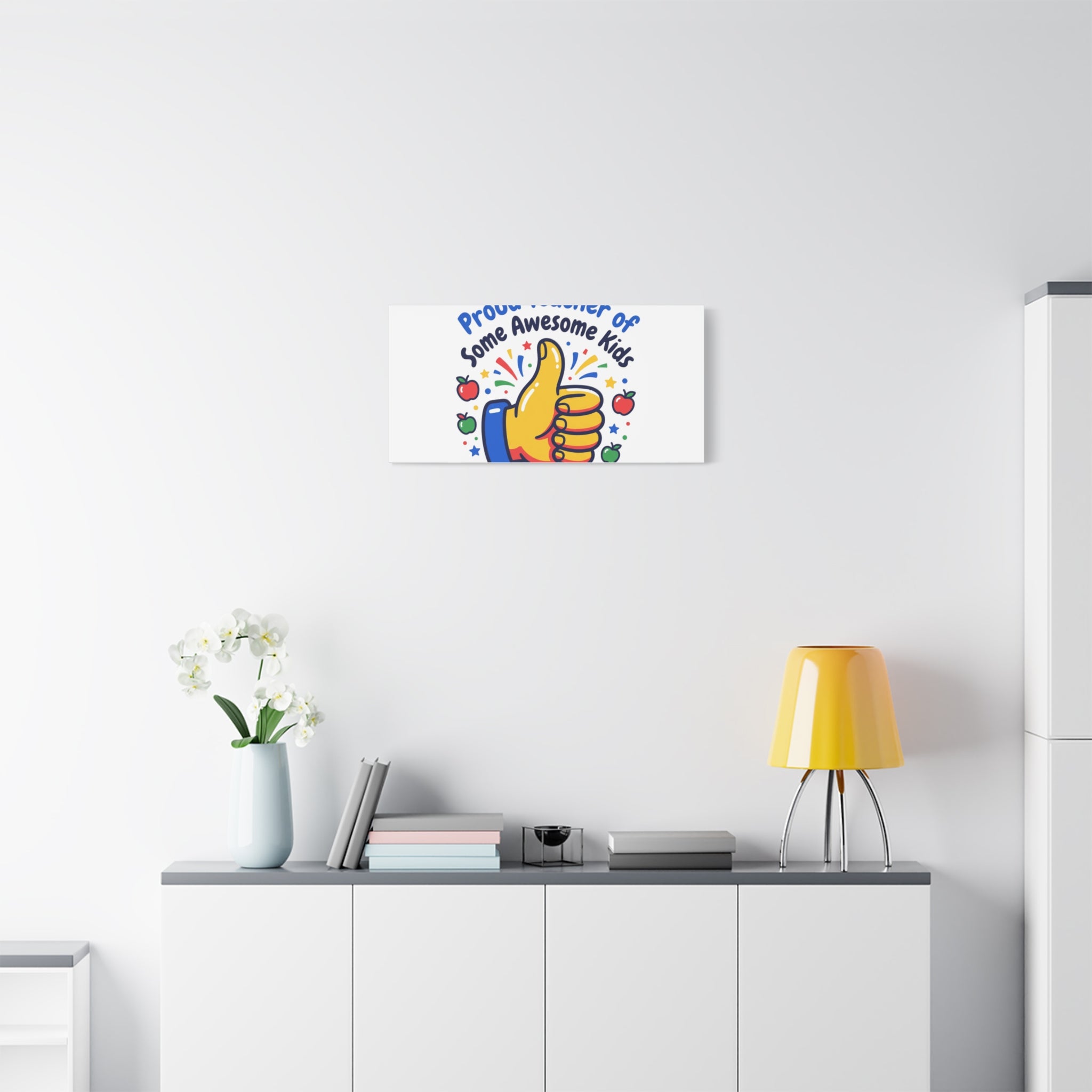 Proud Teacher of Some Awesome Kids Canvas, Teacher Appreciation Gifts | Teacher Life