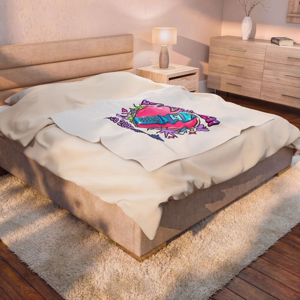Main Character Energy Velveteen Plush Blanket | Y2K aesthetic, 2000s nostalgia