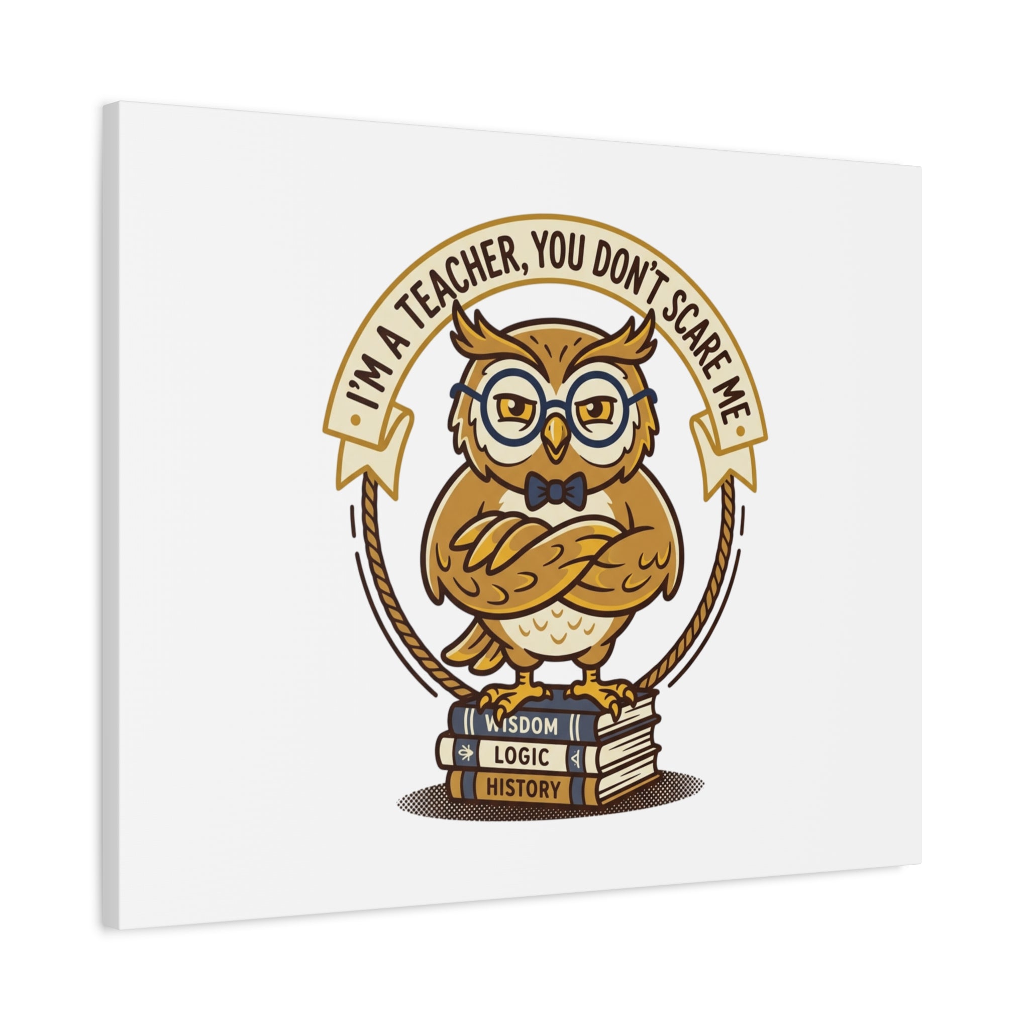 I'm a Teacher You Don't Scare Me Canvas | Teacher Appreciation Gifts, Teacher Life