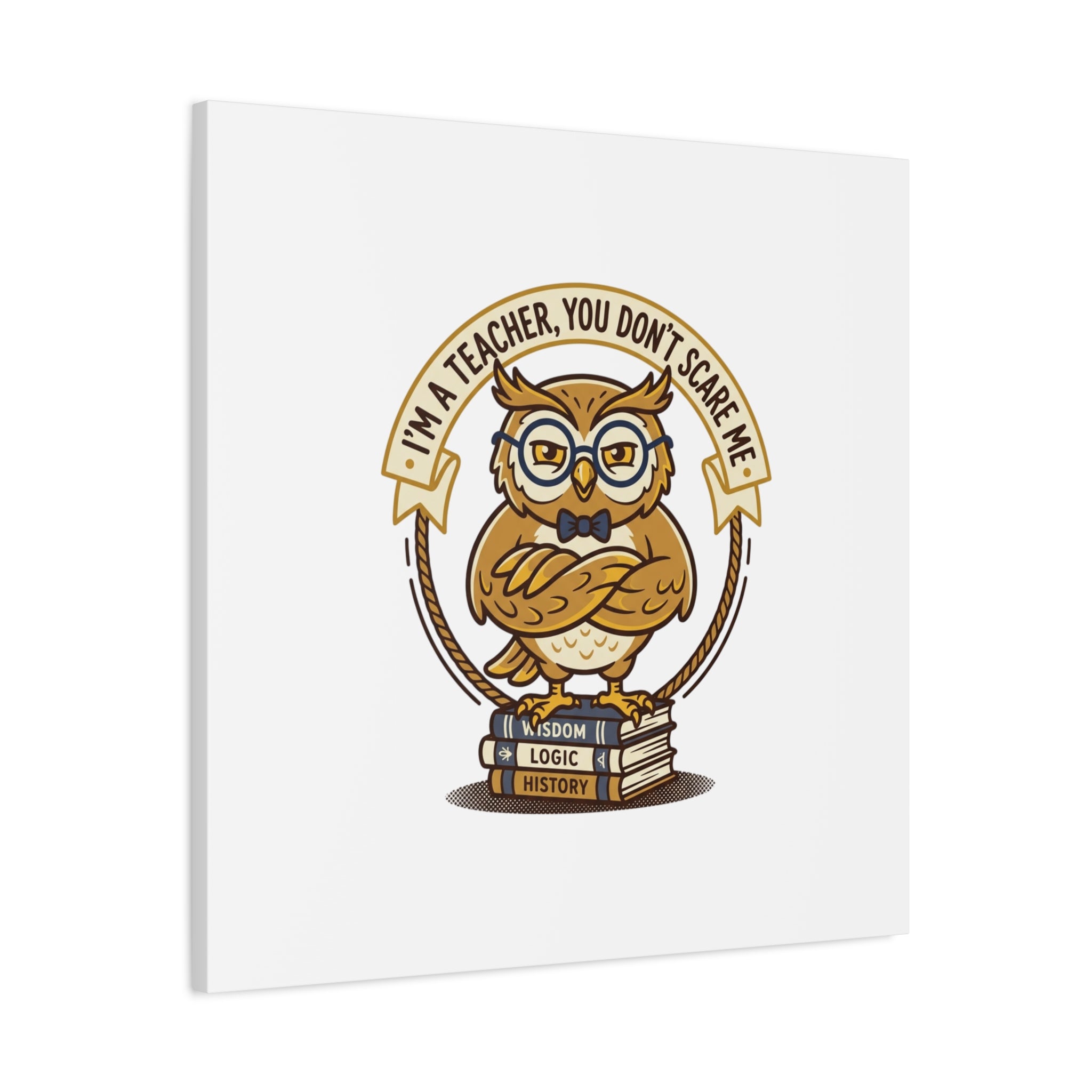 I'm a Teacher You Don't Scare Me Canvas | Teacher Appreciation Gifts, Teacher Life