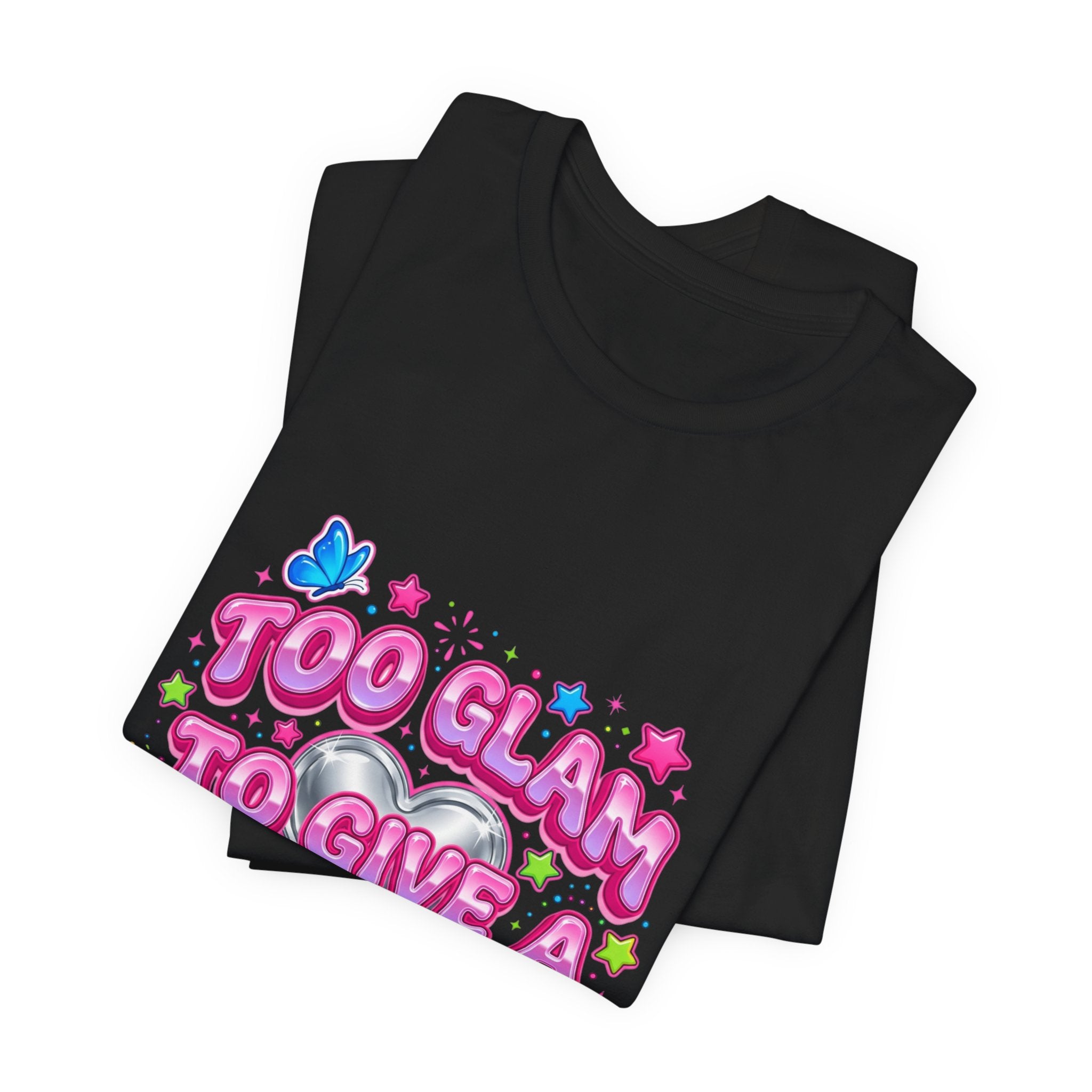 Too Glam To Give A Damn Tee | Y2K shirt, 2000s aesthetic