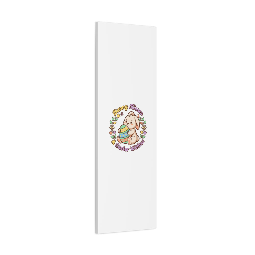 Bunny Kisses Easter Wishes Canvas | Easter Bunny Aesthetic, Pastel Spring