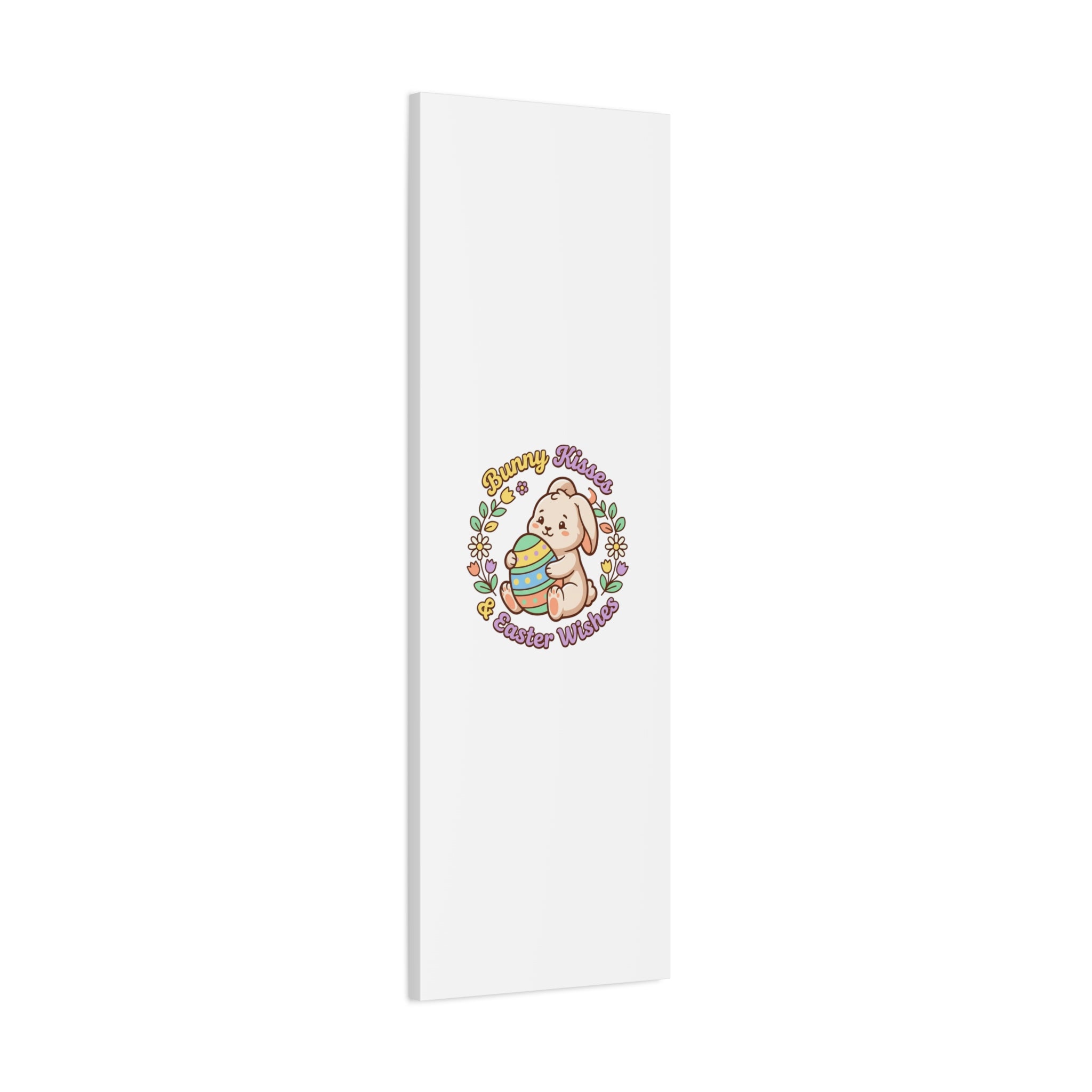 Bunny Kisses Easter Wishes Canvas | Easter Bunny Aesthetic, Pastel Spring