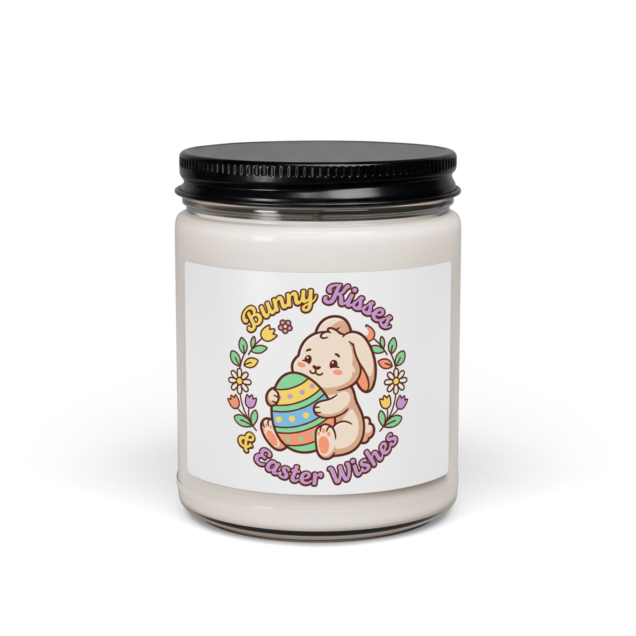 Bunny Kisses Easter Candle, Soy Candle | Pastel Spring, Cottagecore