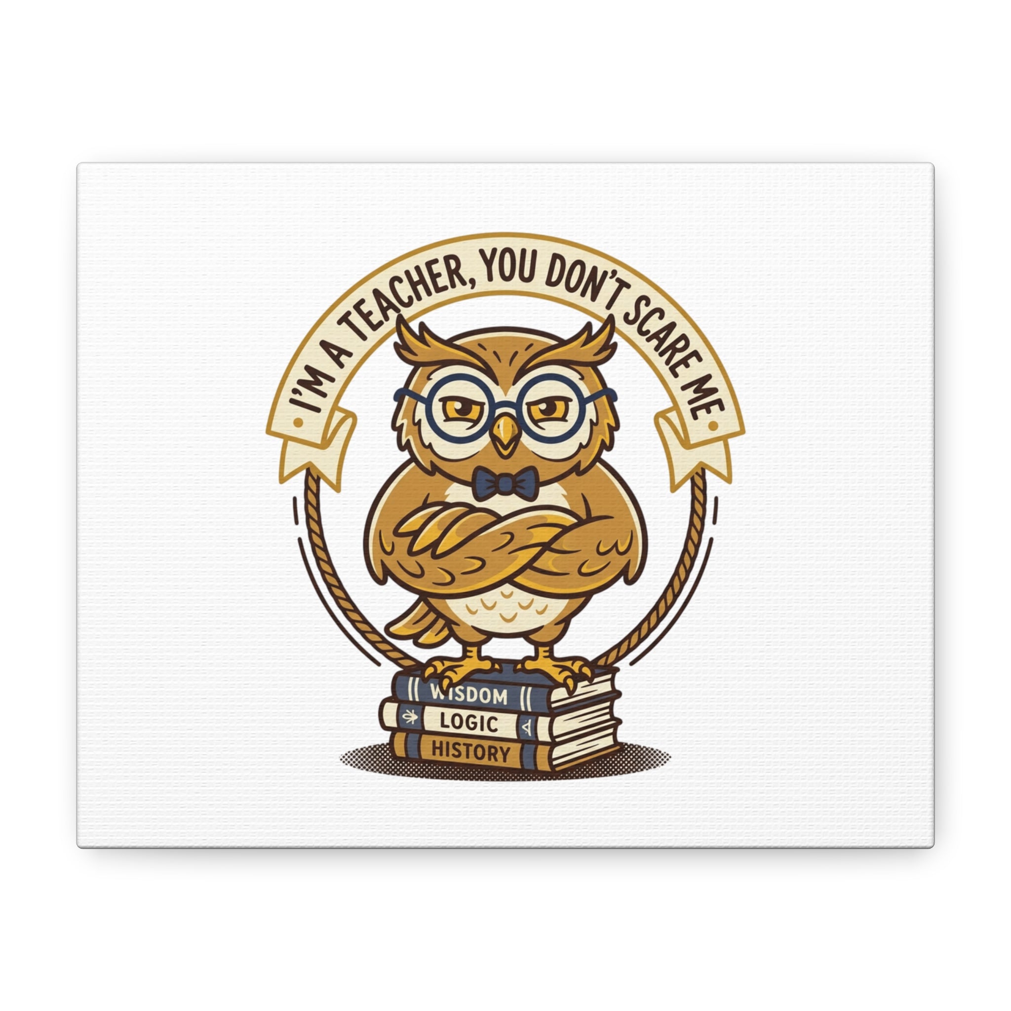 I'm a Teacher You Don't Scare Me Canvas | Teacher Appreciation Gifts, Teacher Life