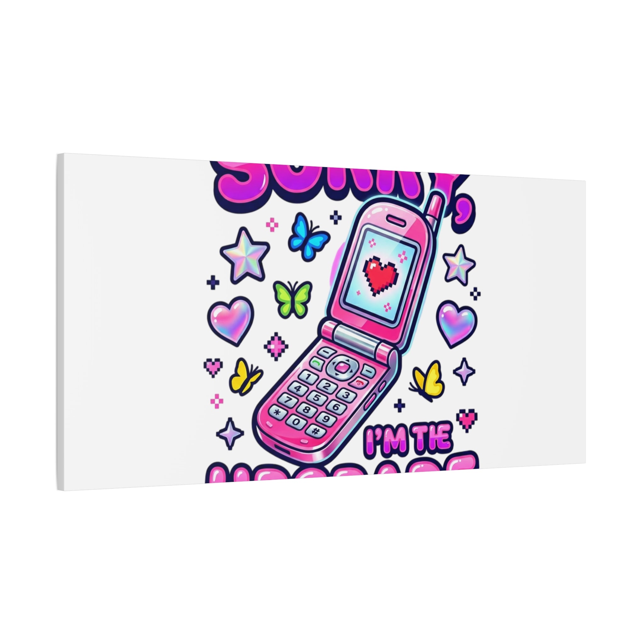 Sorry I'm the Upgrade Canvas | Y2K Aesthetic, 2000s Retro
