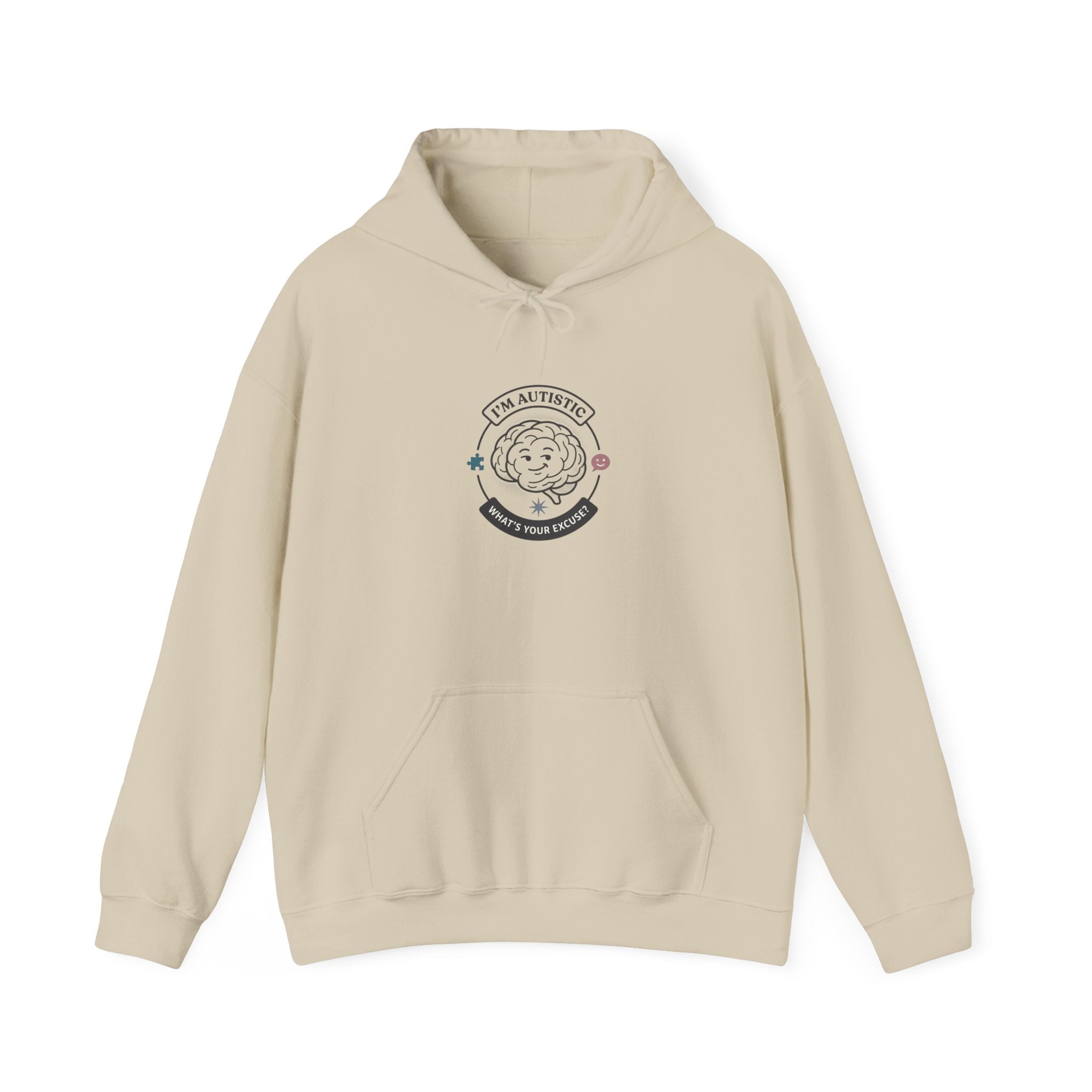 Autistic Pride Patch Hoodie | neurodiversity, autism acceptance