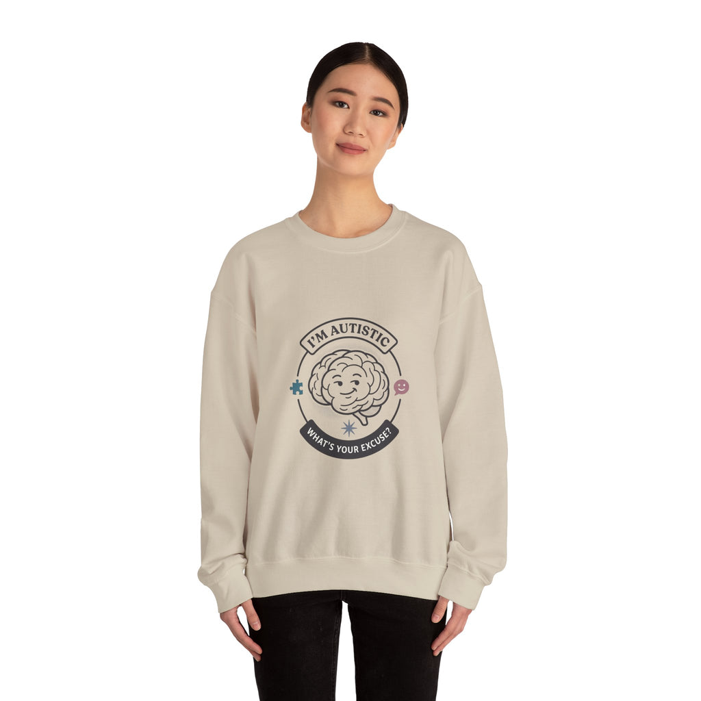 I'm Autistic Crewneck Sweatshirt | Autism Acceptance, Autistic Pride