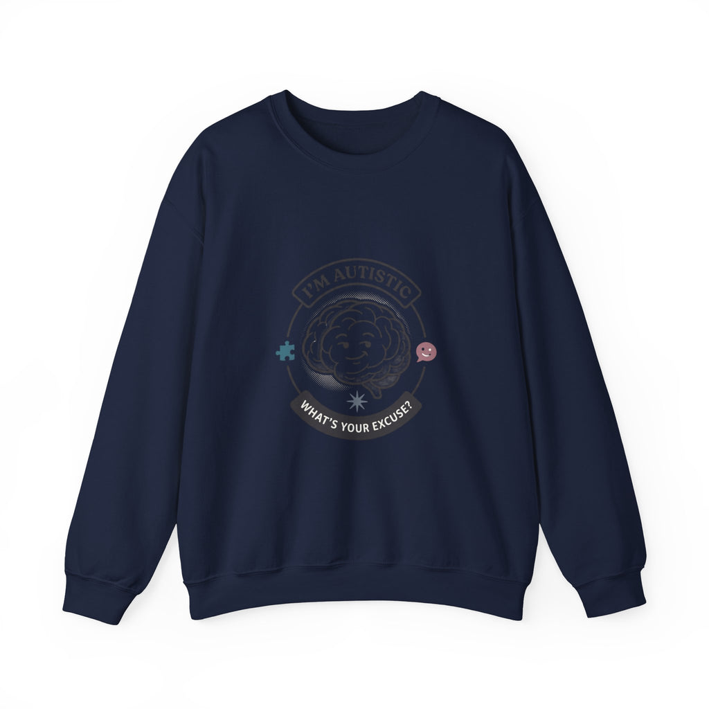 I'm Autistic Crewneck Sweatshirt | Autism Acceptance, Autistic Pride