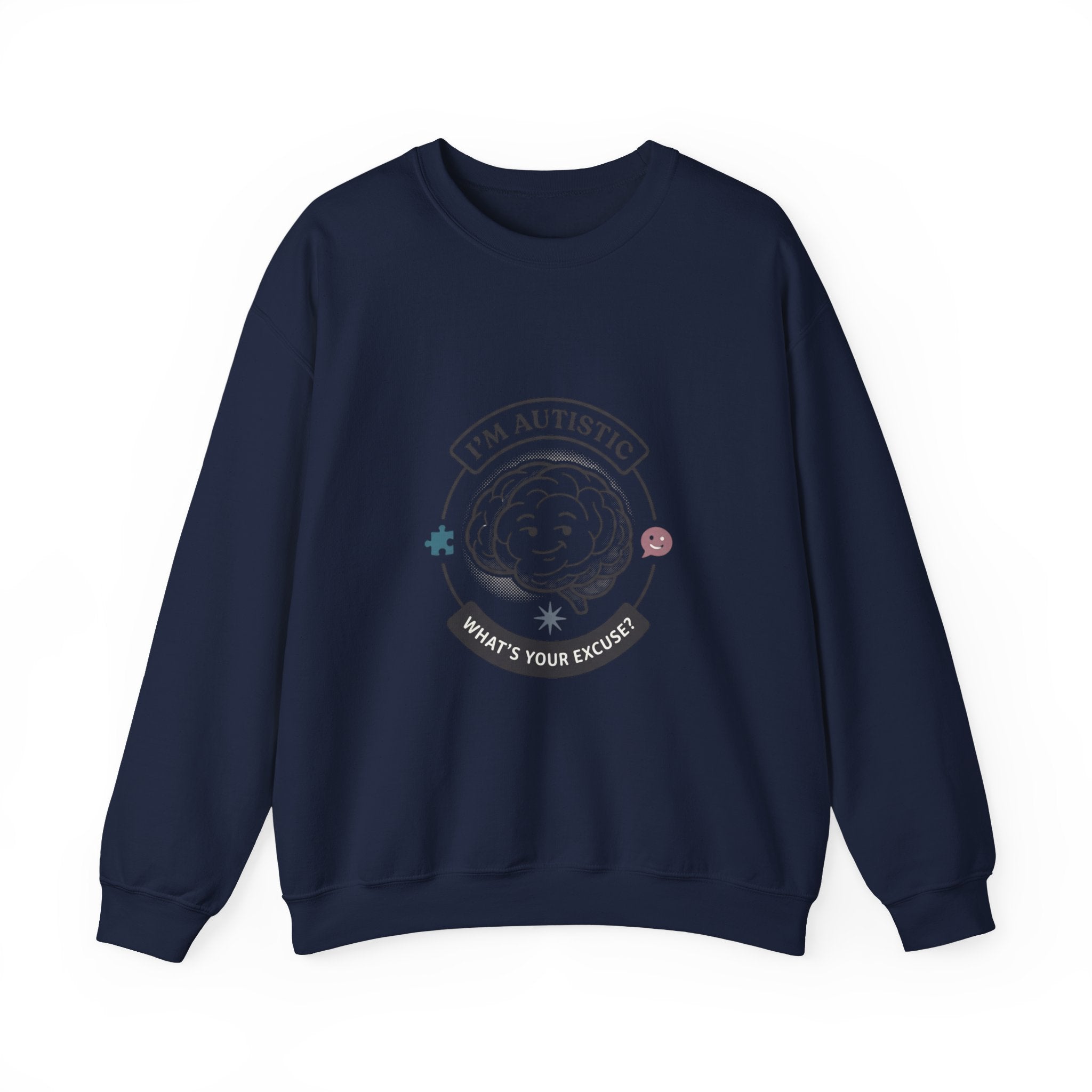 I'm Autistic Crewneck Sweatshirt | Autism Acceptance, Autistic Pride