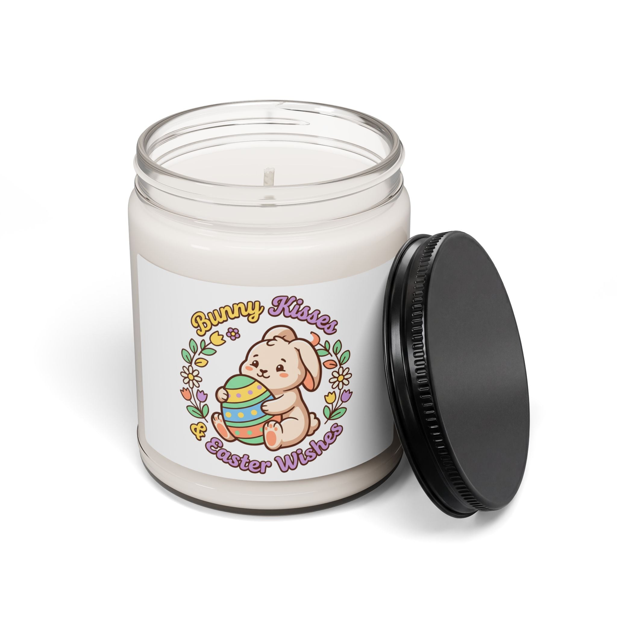 Bunny Kisses Easter Candle, Soy Candle | Pastel Spring, Cottagecore